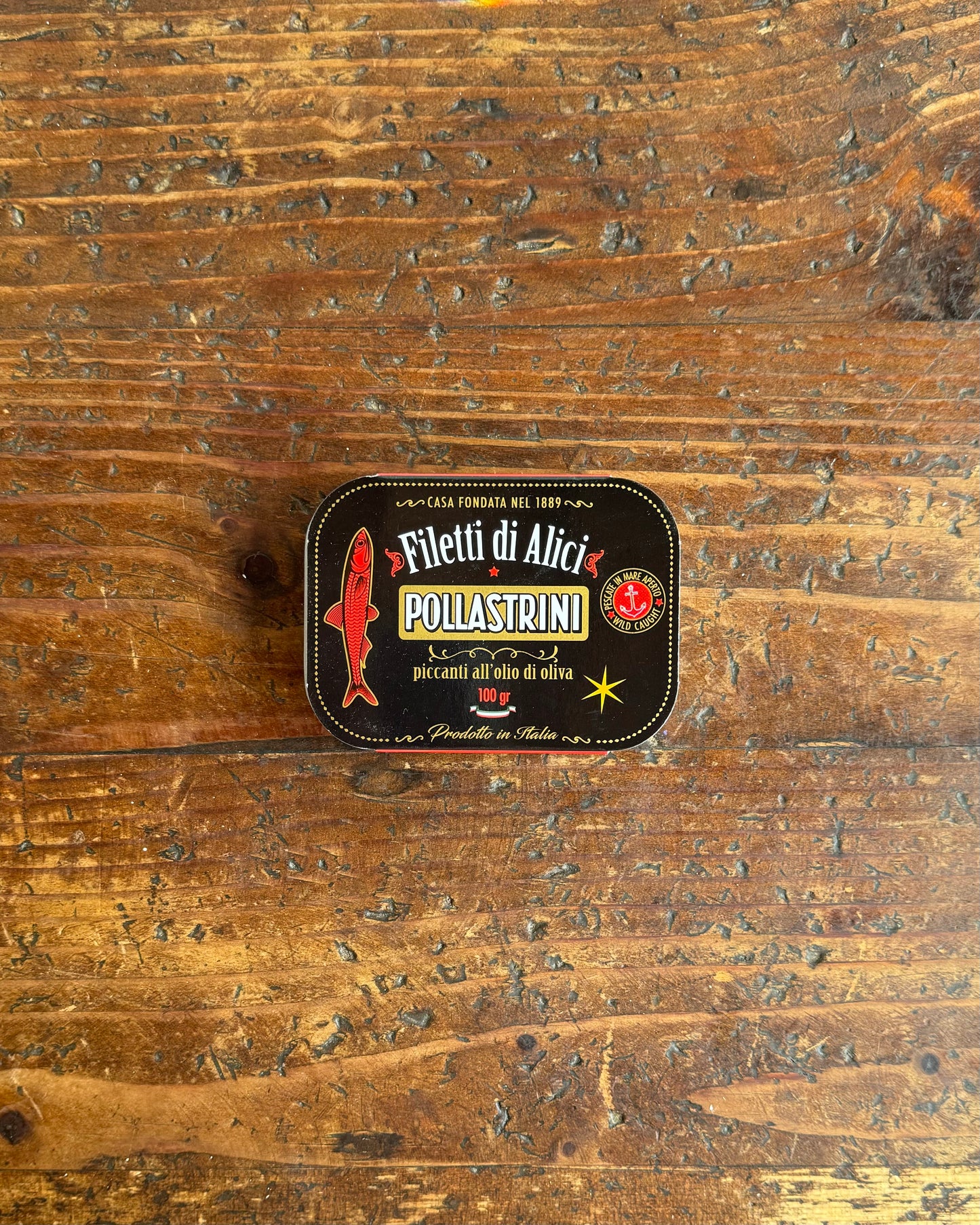 Pollastrini Spicy Anchovies in Olive Oil