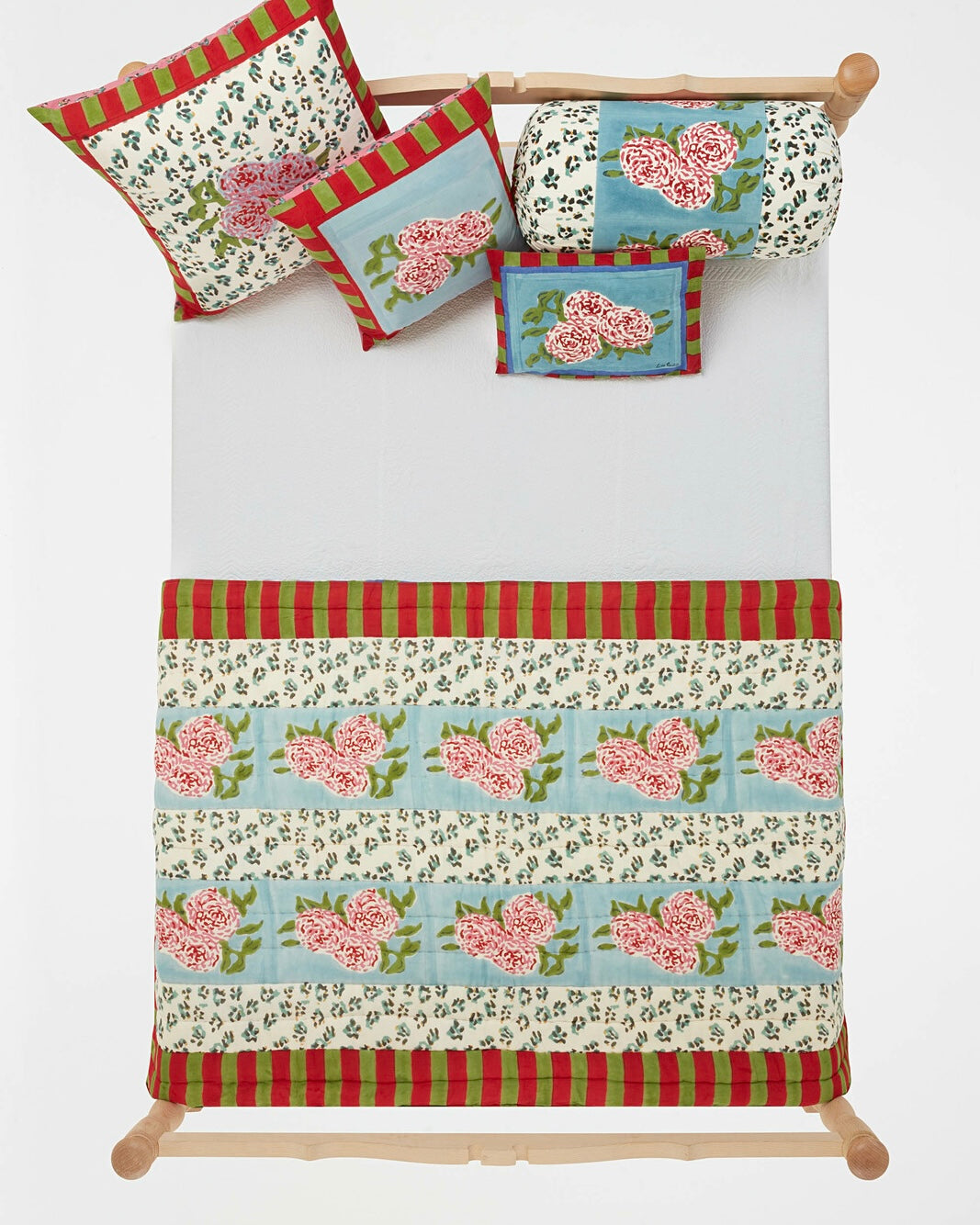 Lisa Corti Leopard Stripes Sky Pillow