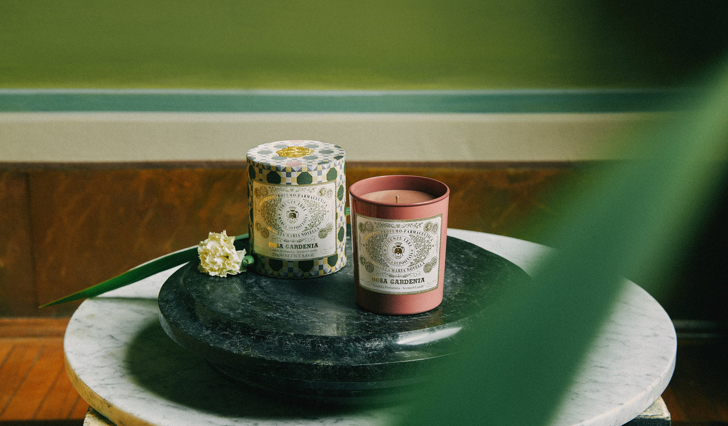 Santa Maria Novella Rosa Gardenia Scented Candle