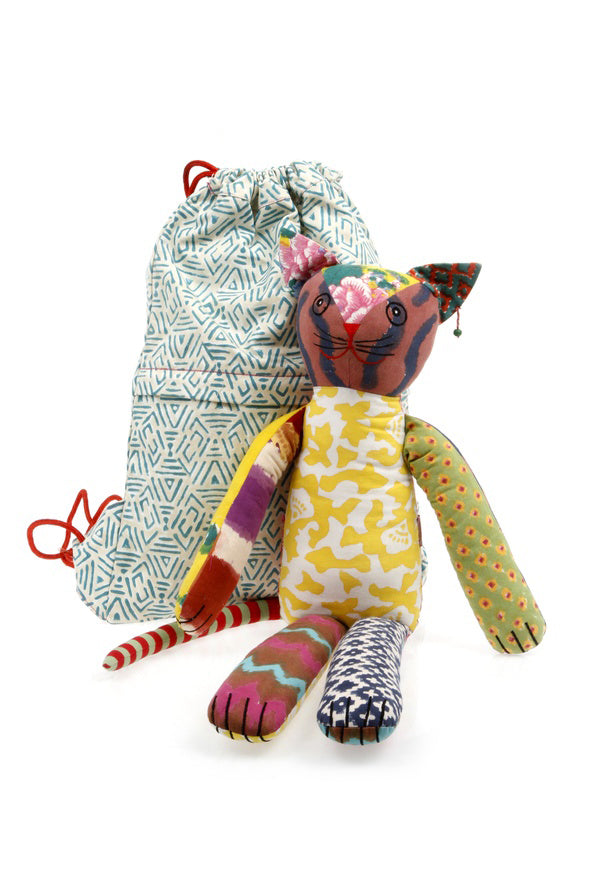 Lisa Corti Milla Patchwork Cat Doll