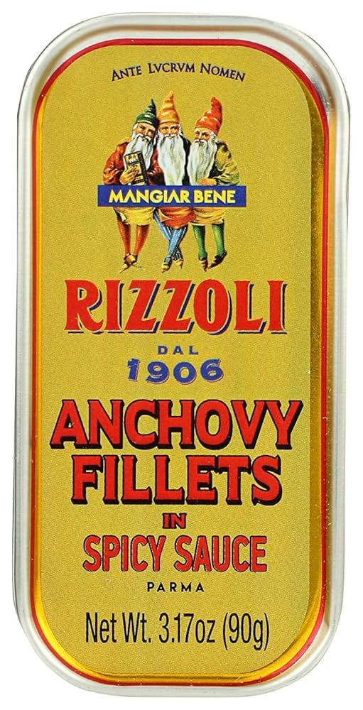 Rizzoli Anchovy Filets in Spicy Sauce (Tin)