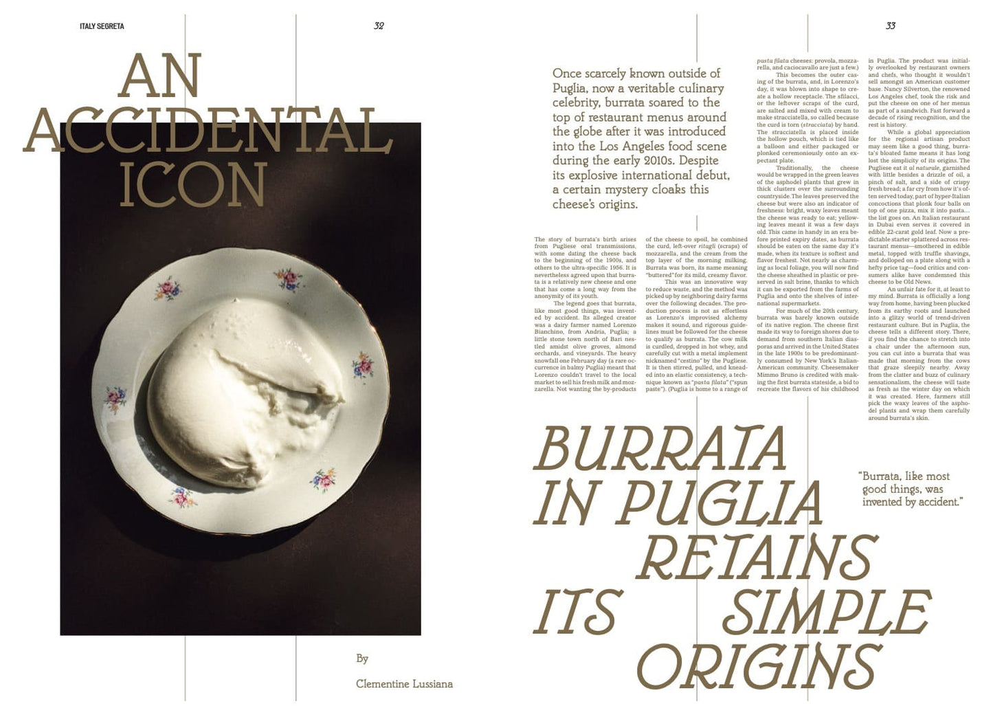 Italy Segreta — A Tavola Issue
