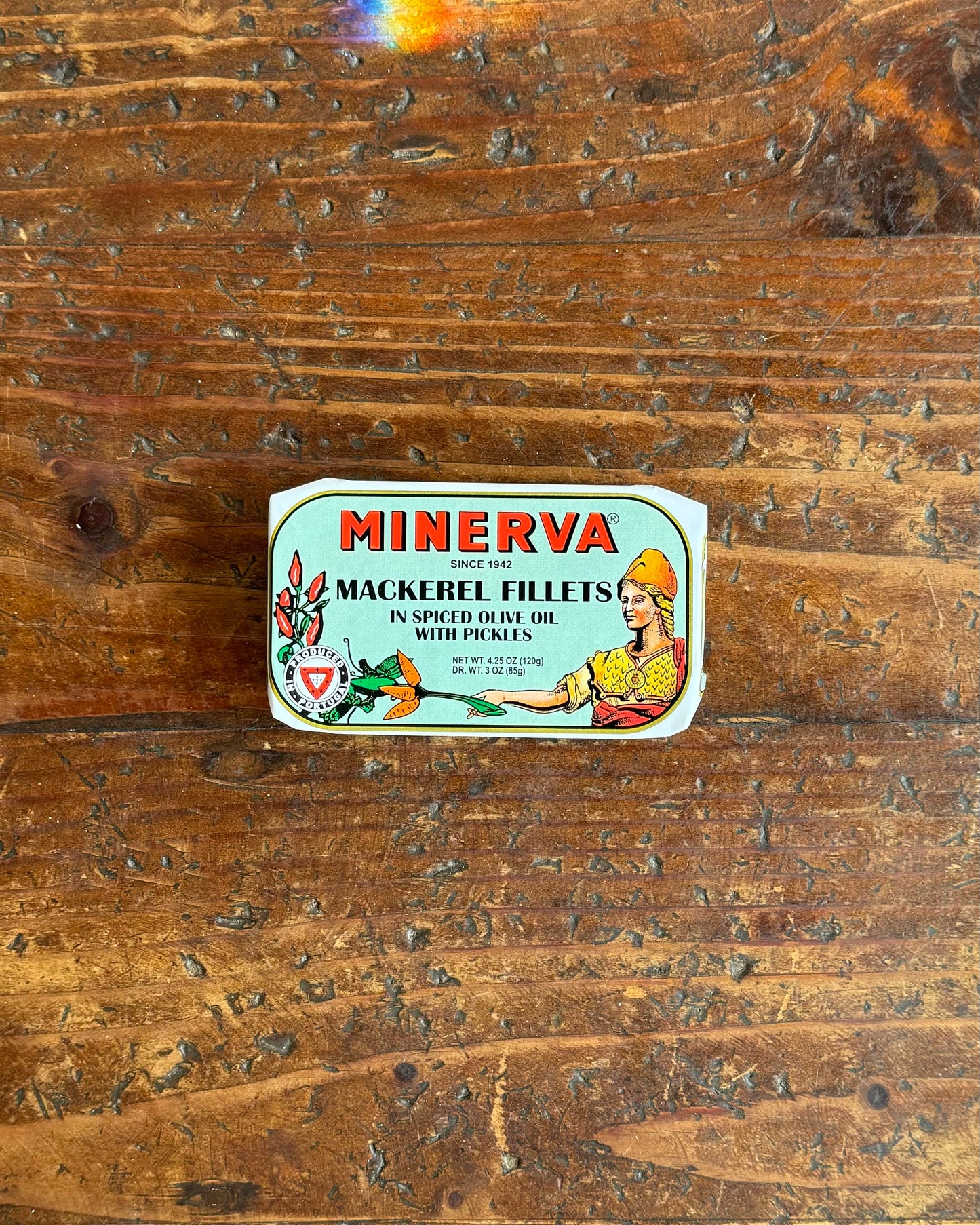 Minerva Mackerel Fillets in Spiced Olive Oil with Pickles