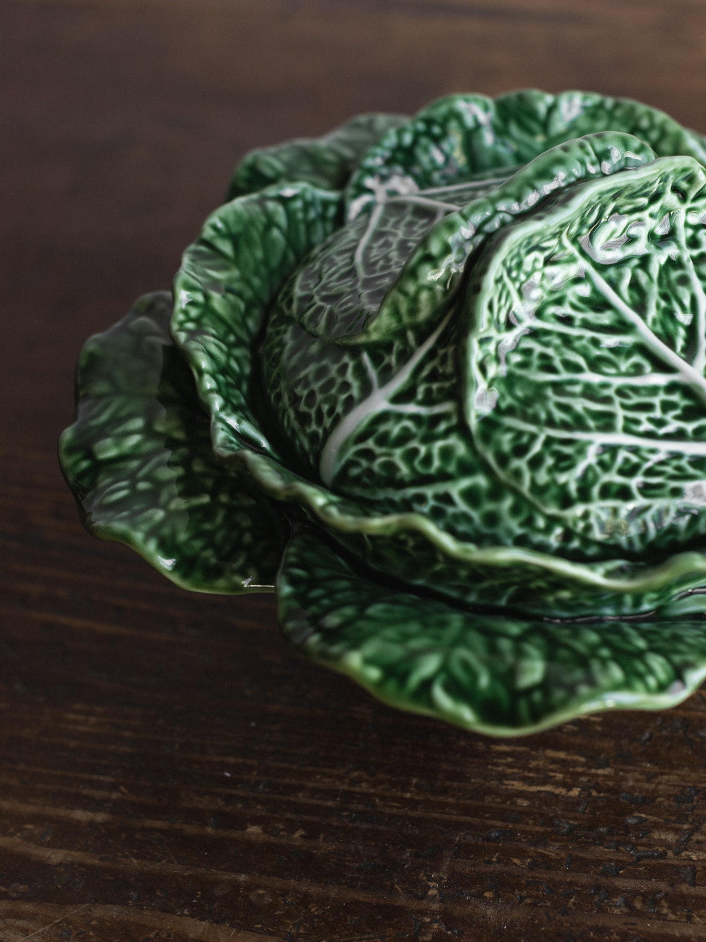 Bordallo Pinheiro Cabbage Tureen Green