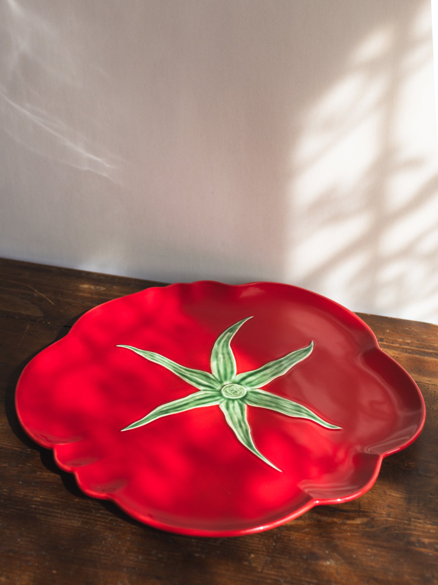 Bordallo Pinheiro Tomato Pizza Plate