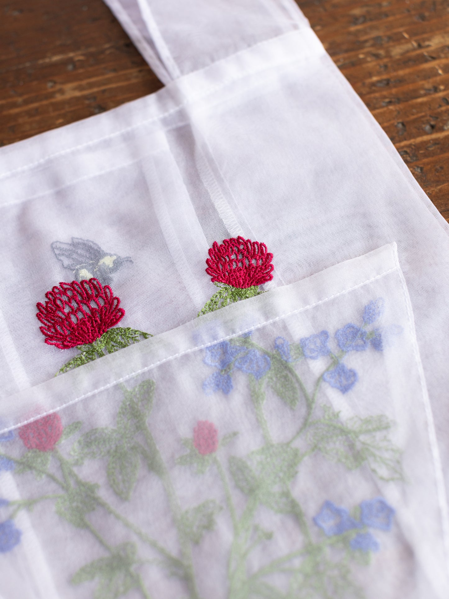 Fleuriste Embroidered Organza Bag