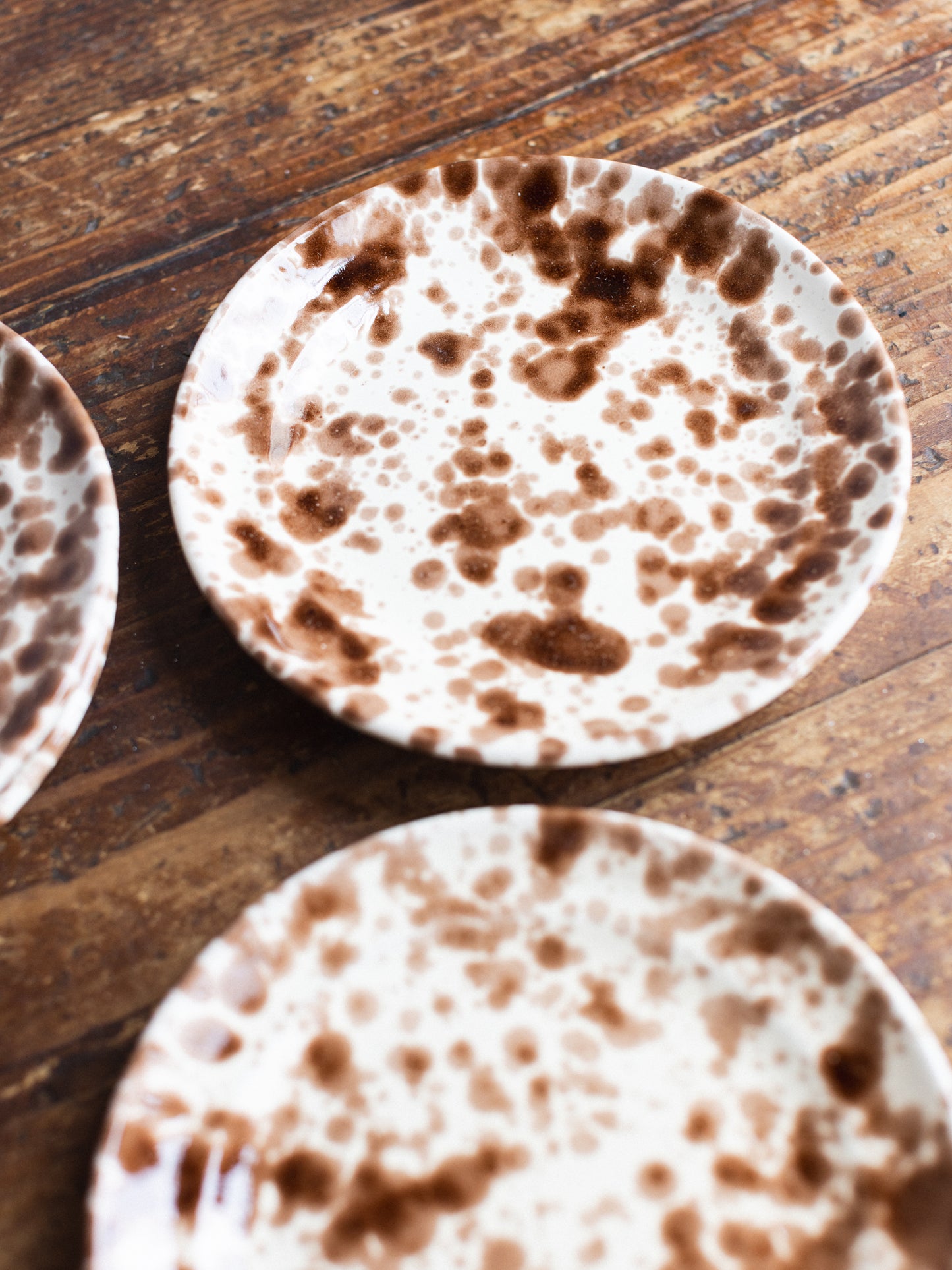 Ceramic Splatter Dinner Plate