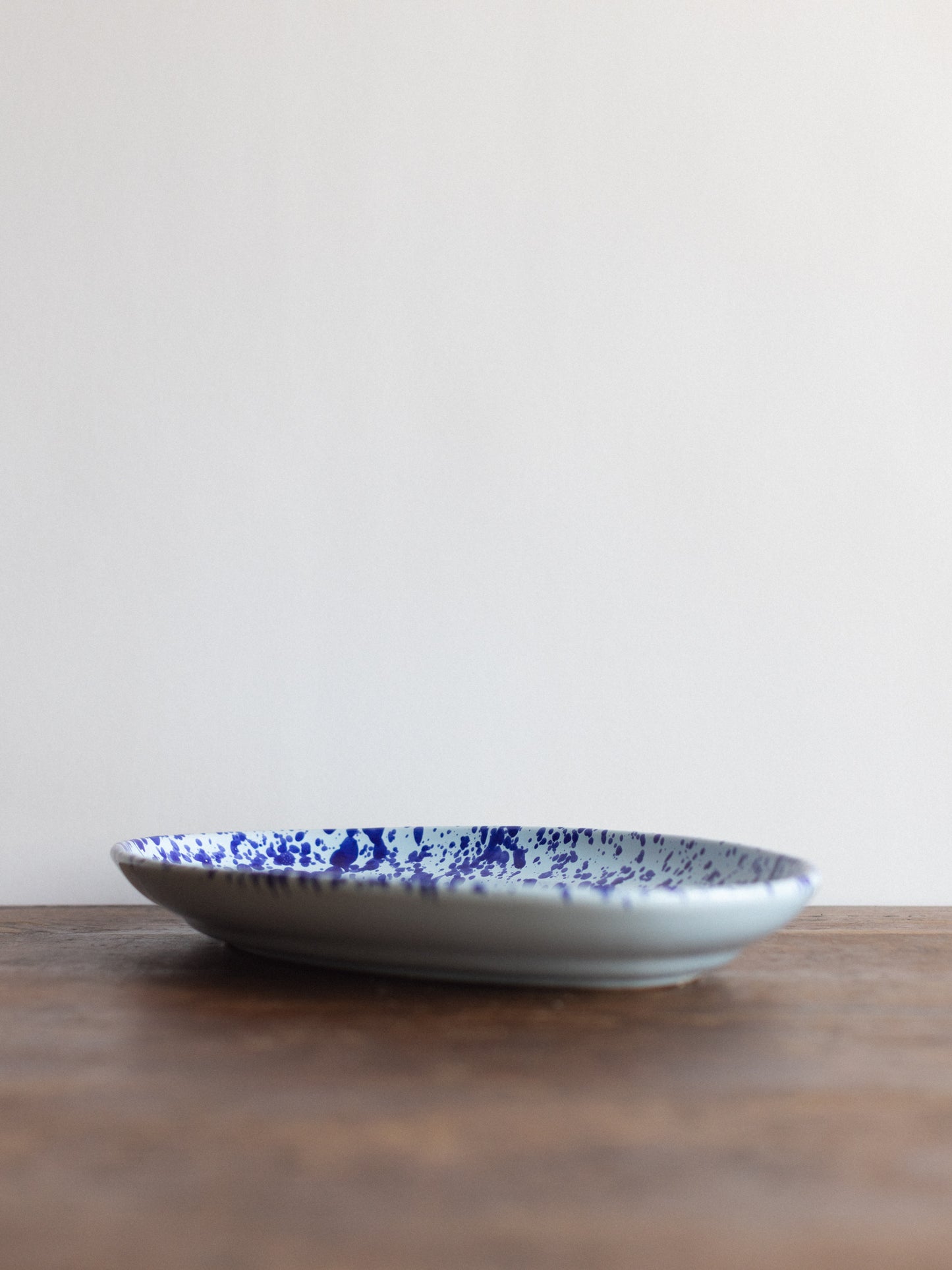 Ceramic Splatter Medium Oval Plate