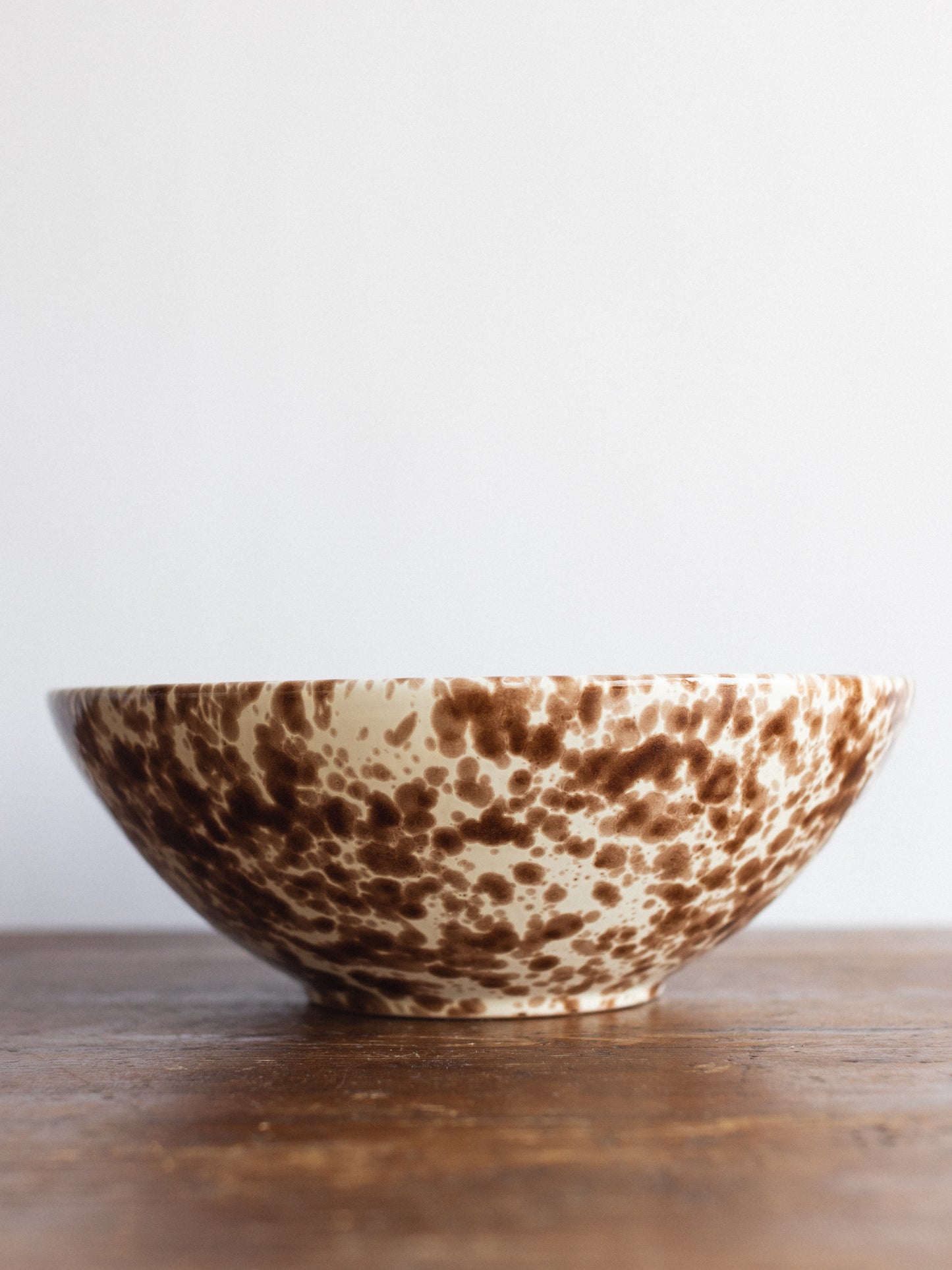 Ceramic Splatter Large Serving Bowl