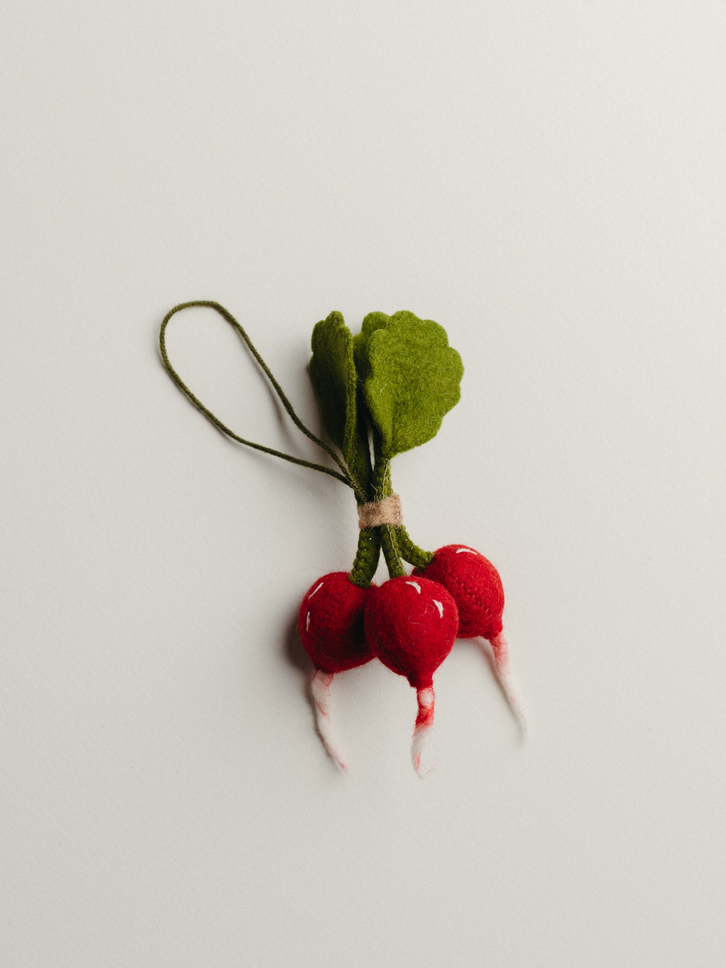 Radish Bunch Felted Ornament