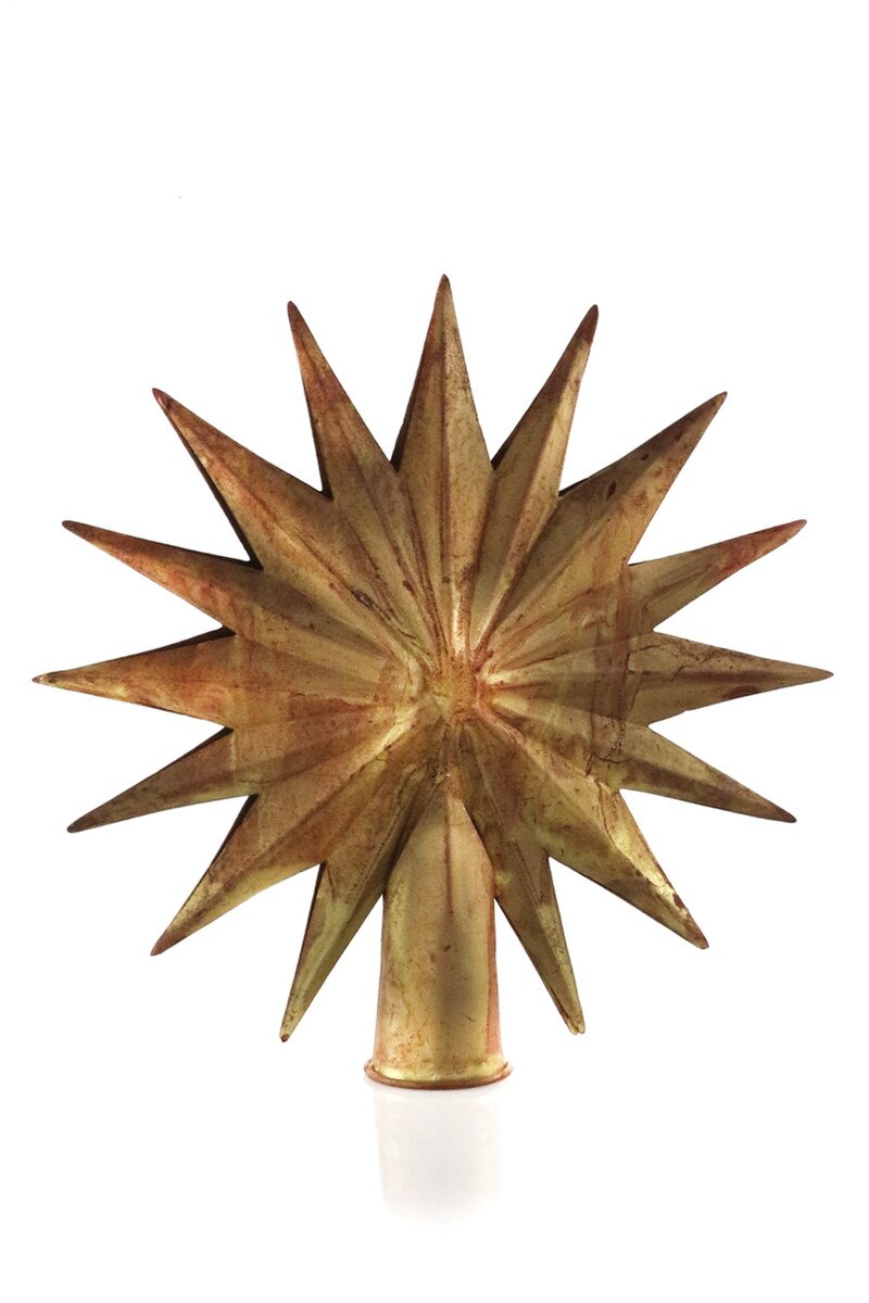 Heirloom Star Tree Topper - Brass