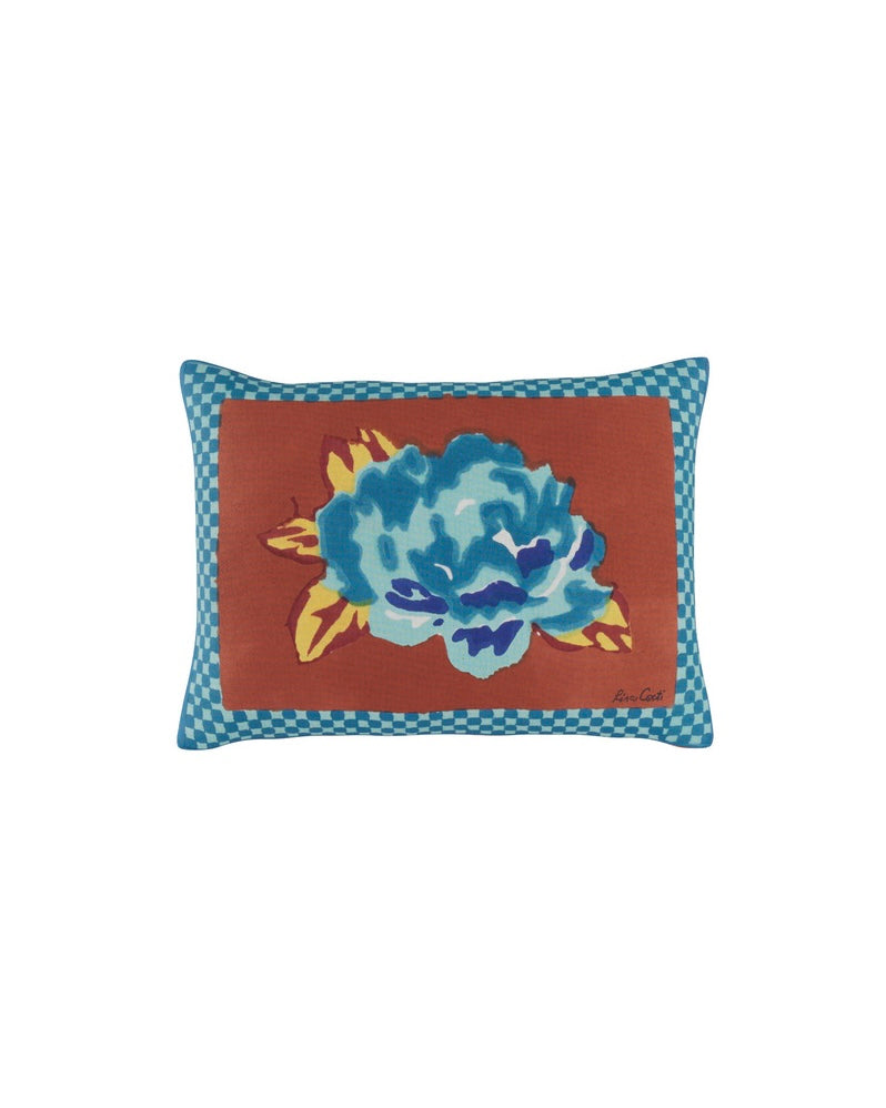 Lisa Corti Double Peonia Rust Old Pink Pillow