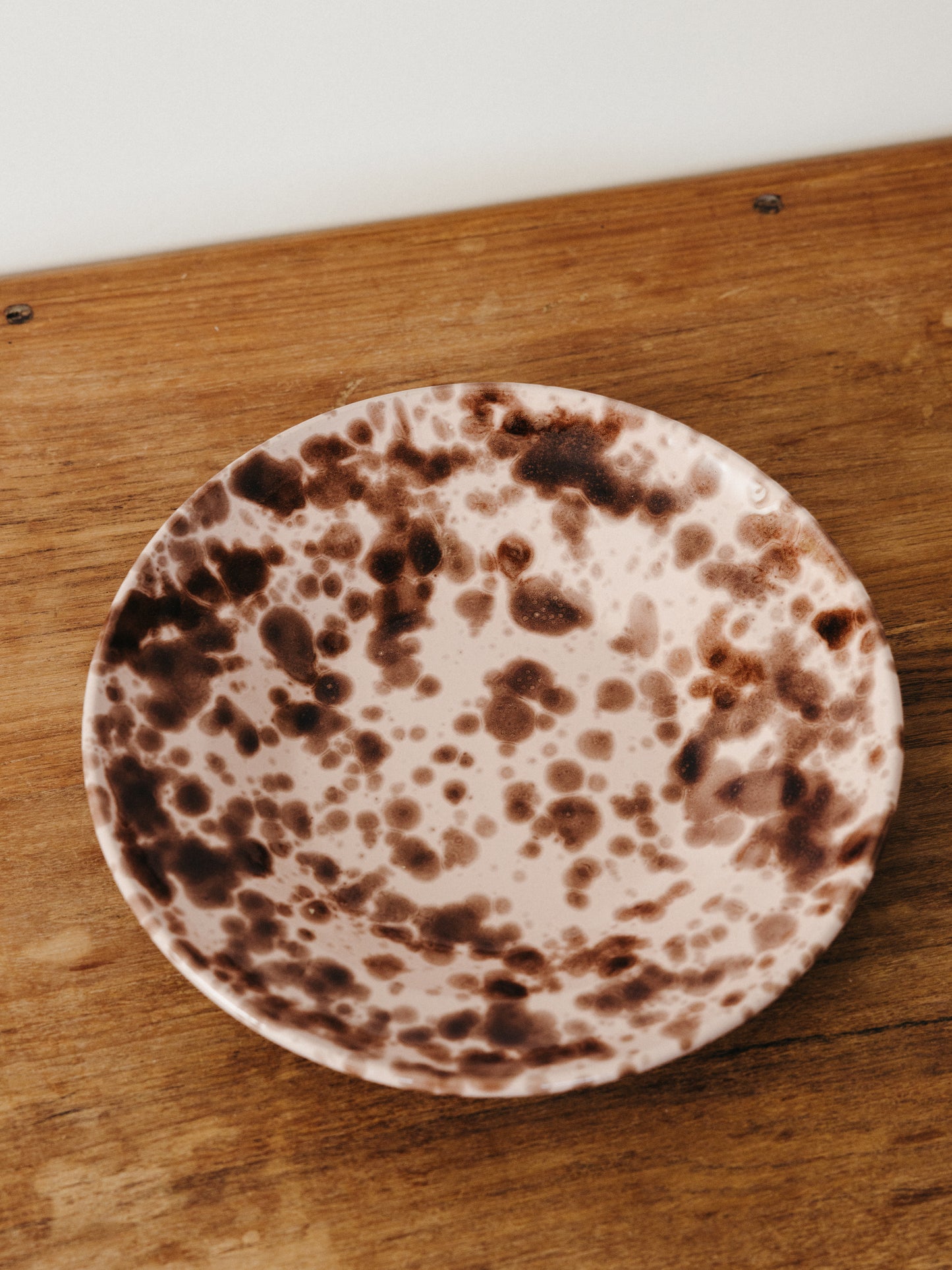 Ceramic Splatter Soup/Pasta Plate