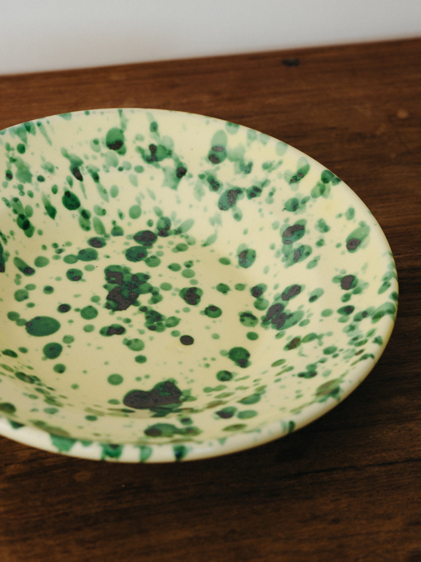 Ceramic Splatter Soup/Pasta Plate
