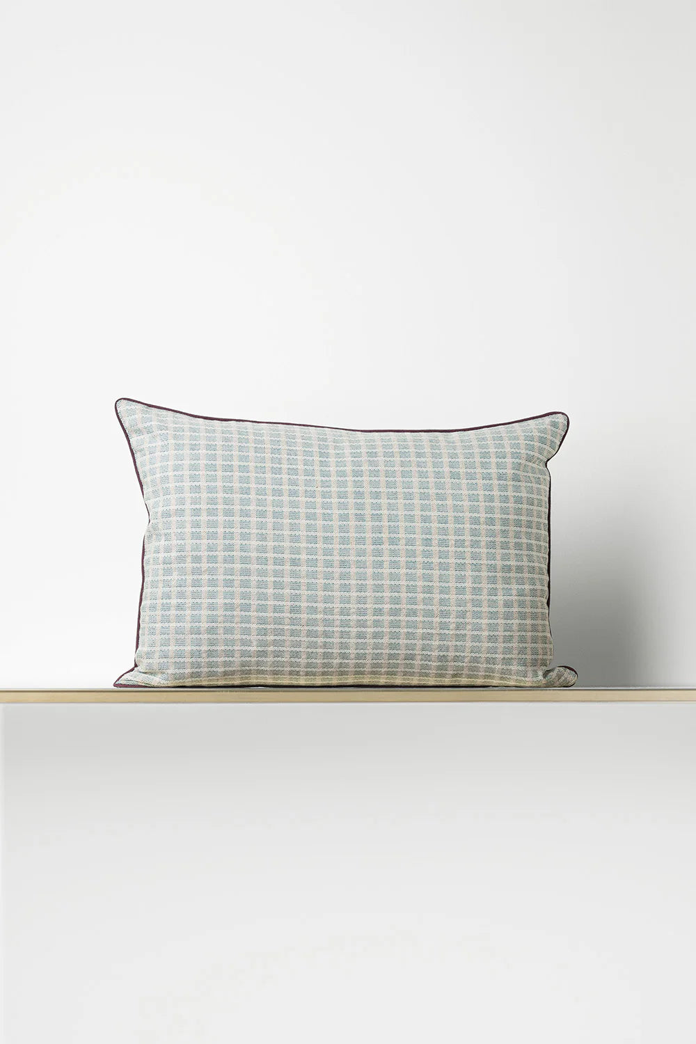 Chiarastella "F58" Rectangle Pillow in Indigo/Olive Green