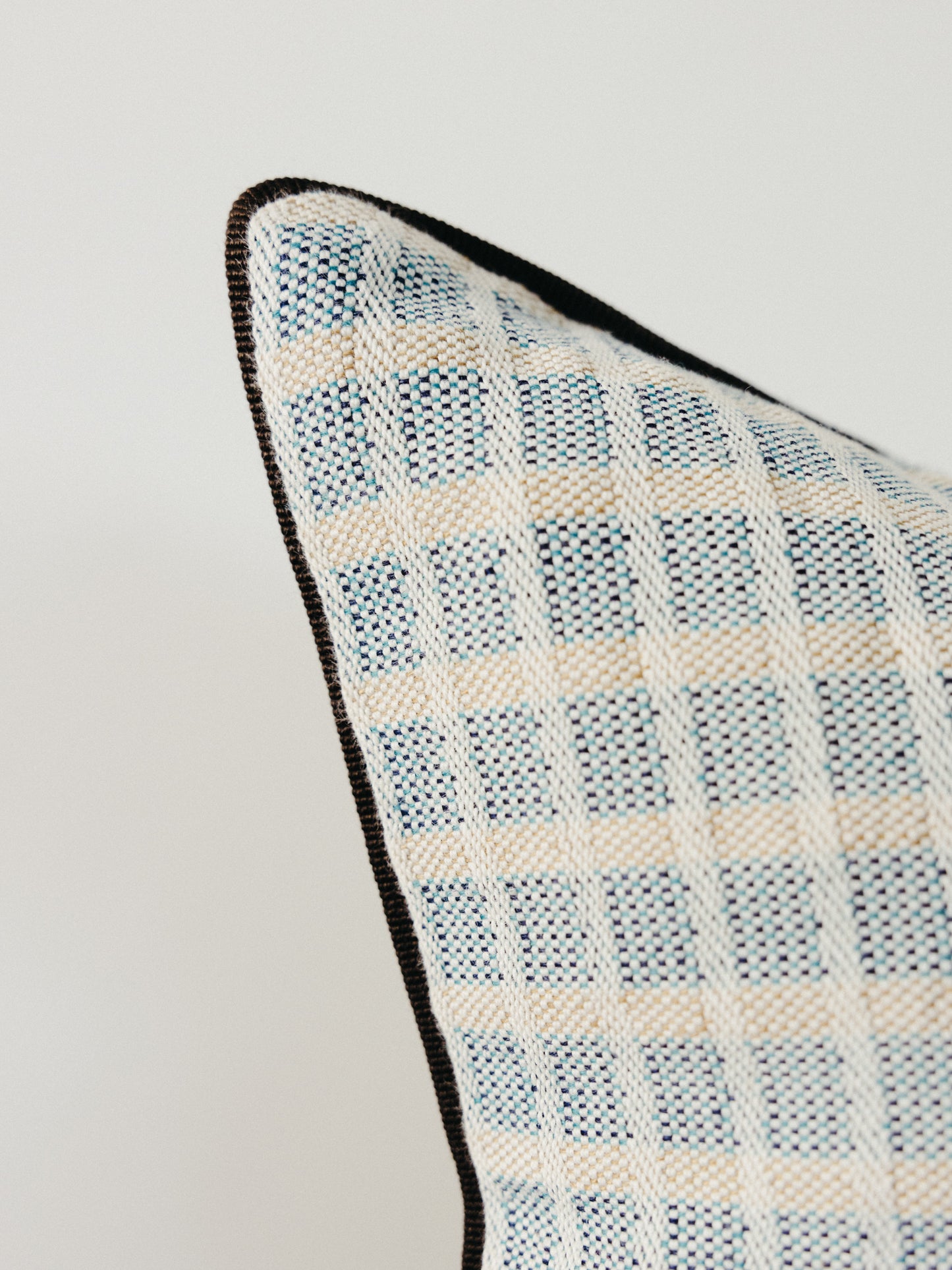 Chiarastella "F58" Rectangle Pillow in Indigo/Olive Green