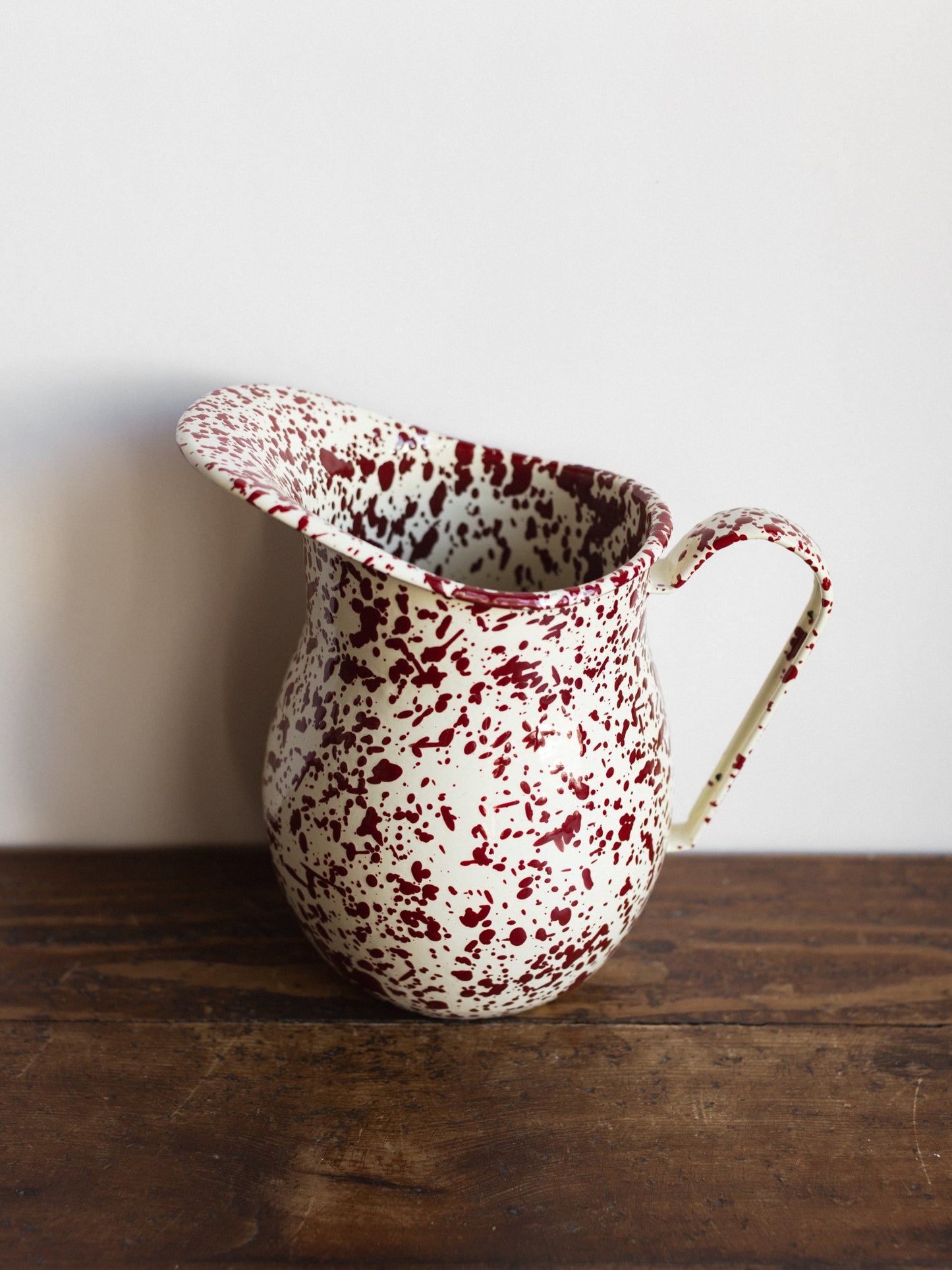 Enamel Splatter Large Pitcher