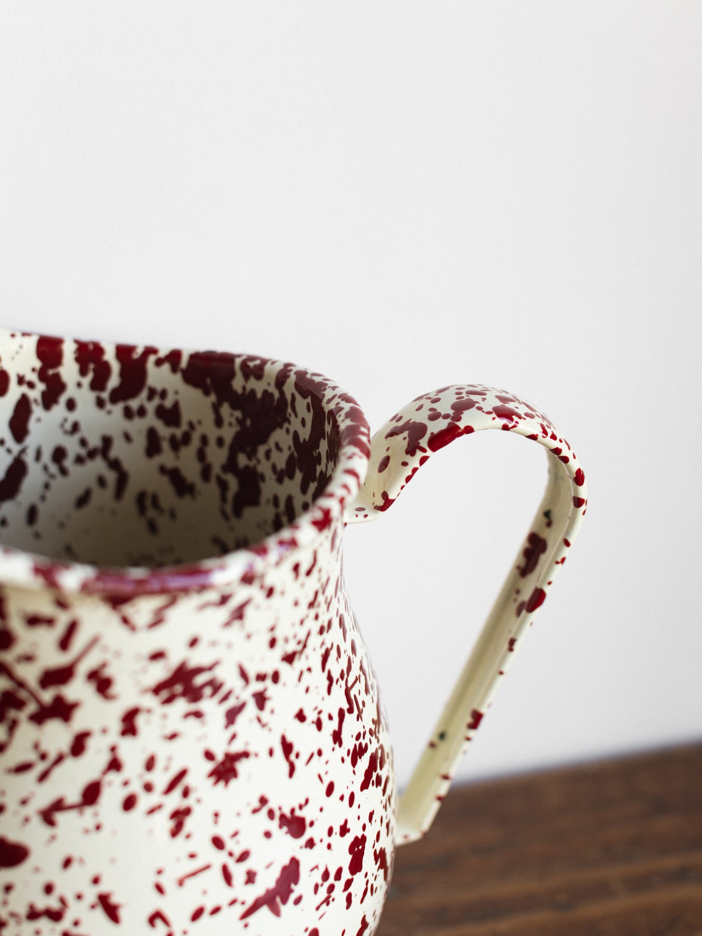 Enamel Splatter Large Pitcher
