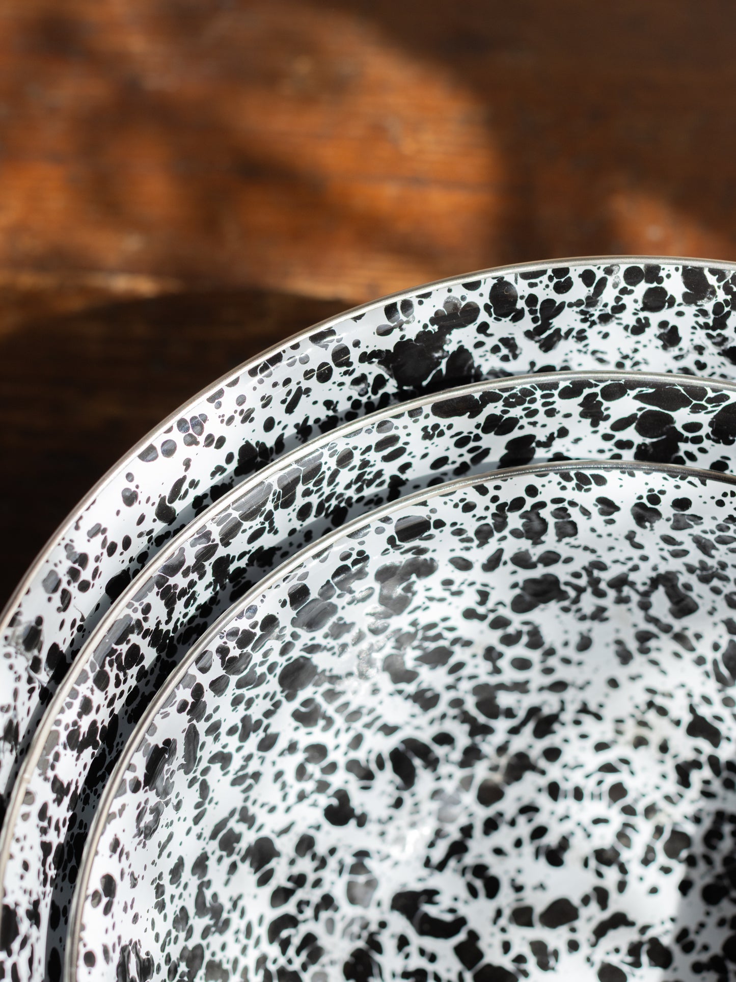 Enamel Splatter 3 Piece Mixing Bowl Set