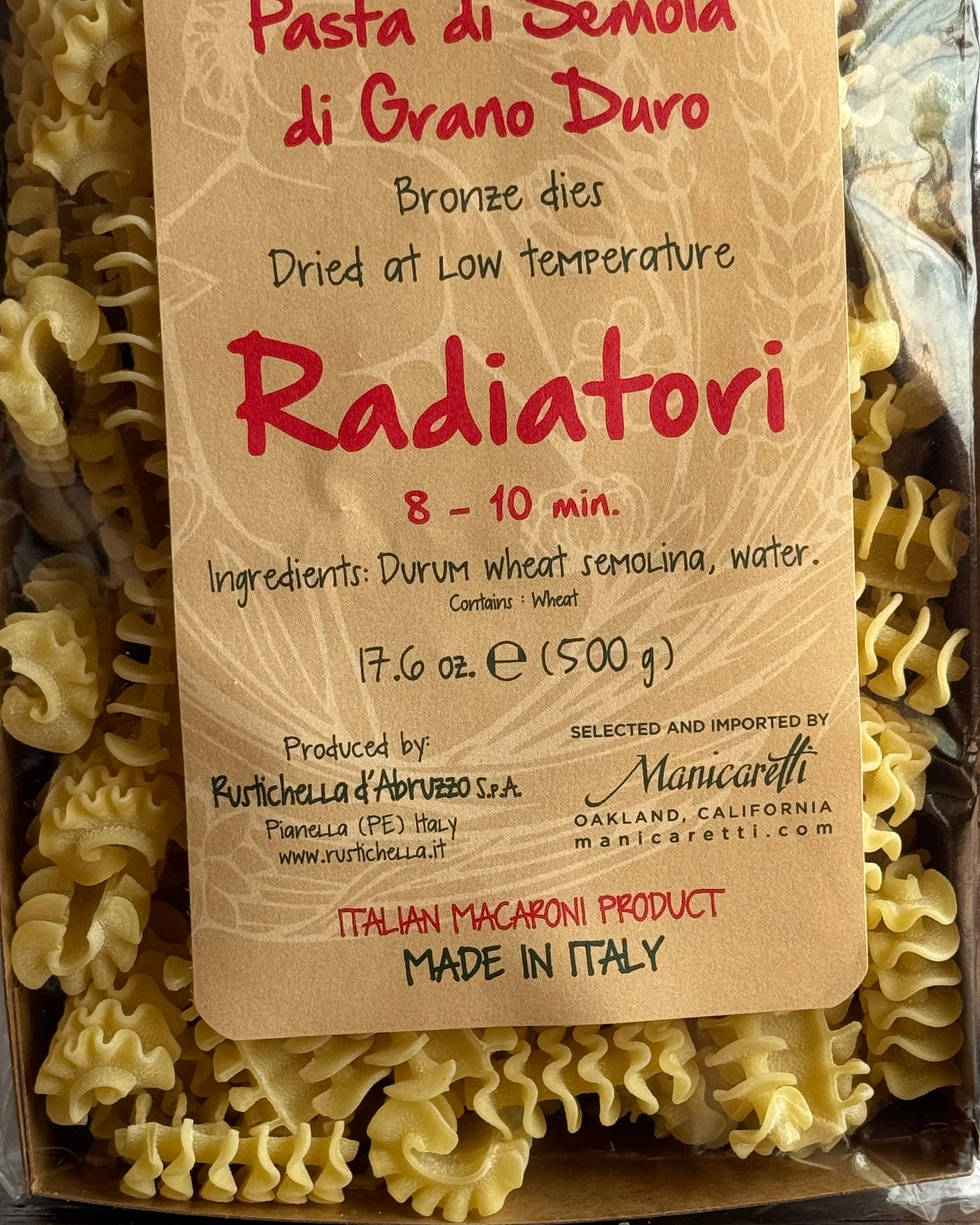 Rustichella D'Abruzzo Radiatore Pasta