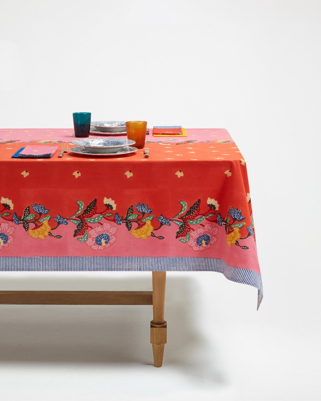Lisa Corti Indonesian Red Rose Tablecloth