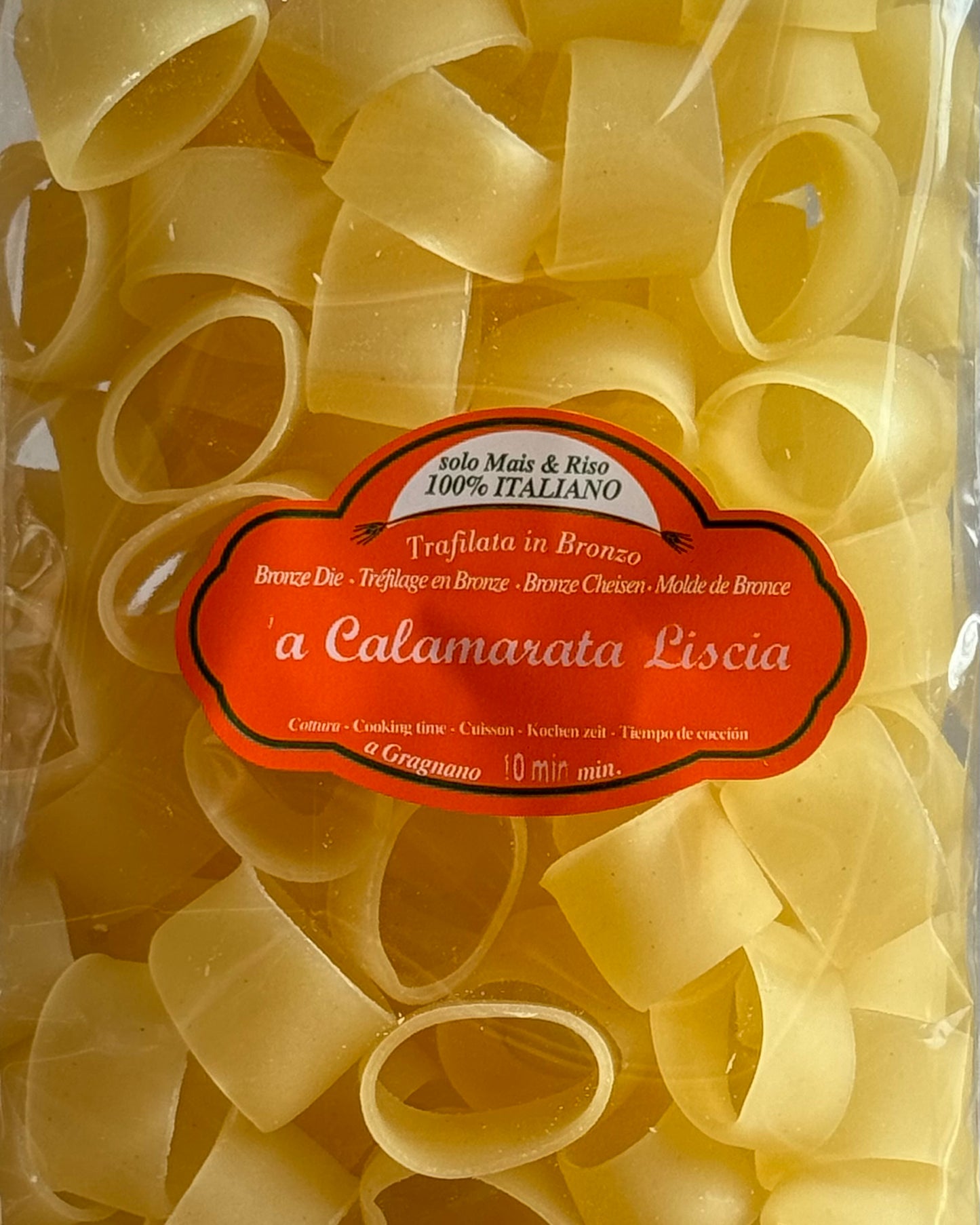 Gragnano La Fabbrica della Pasta Calamarata Lisci Pasta (Gluten Free)