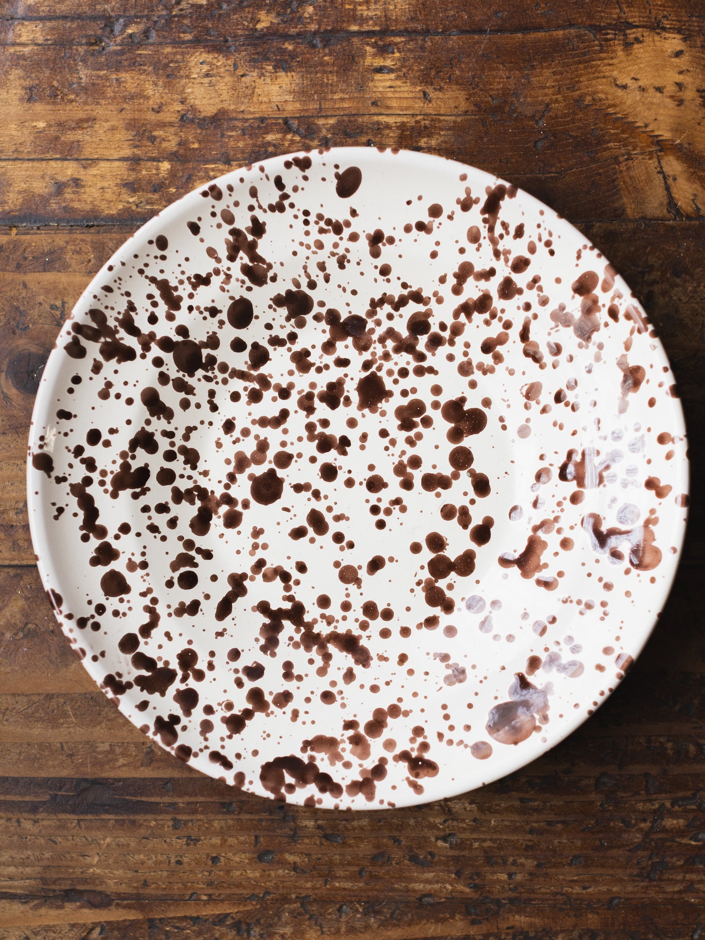 Ceramic Splatter Soup/Pasta Plate