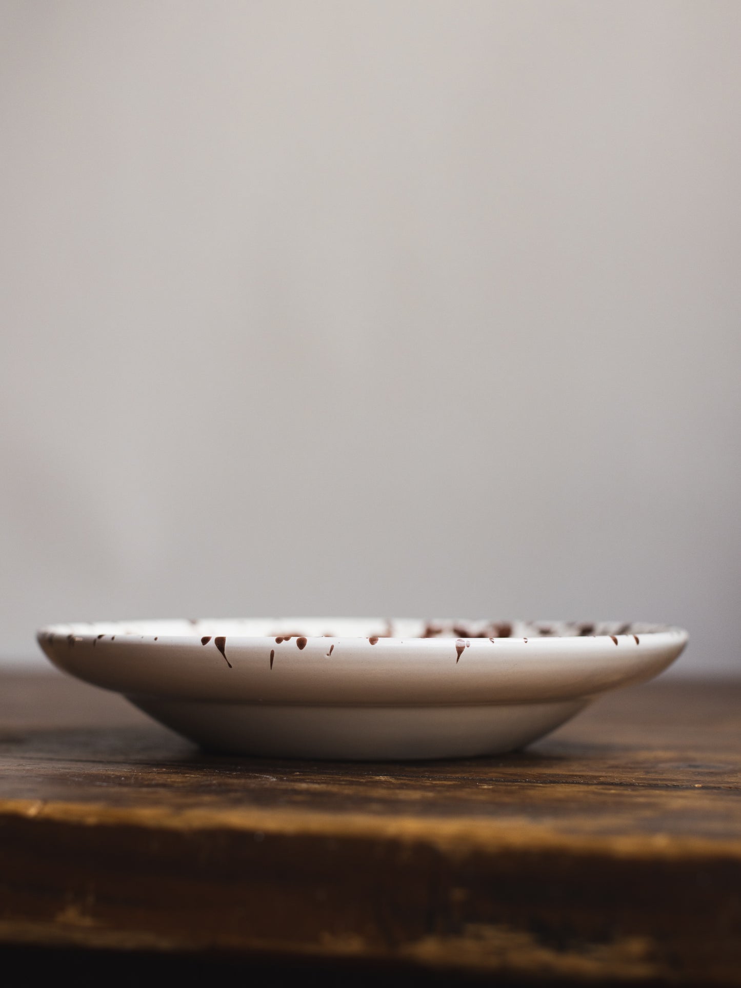 Ceramic Splatter Soup/Pasta Plate