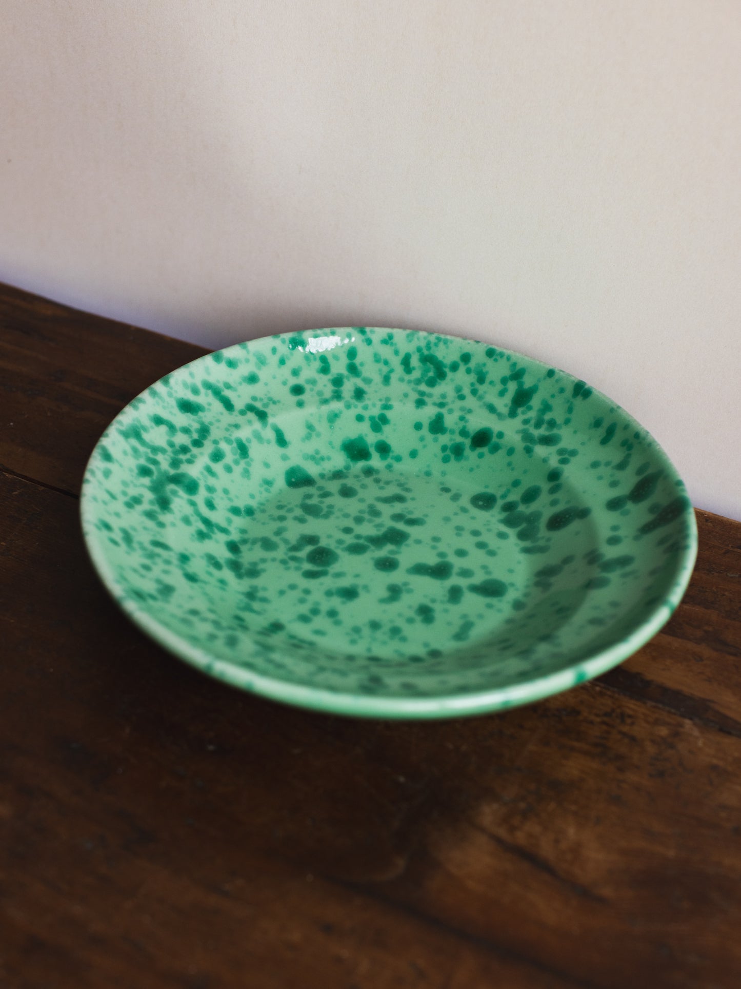 Ceramic Splatter Soup/Pasta Plate