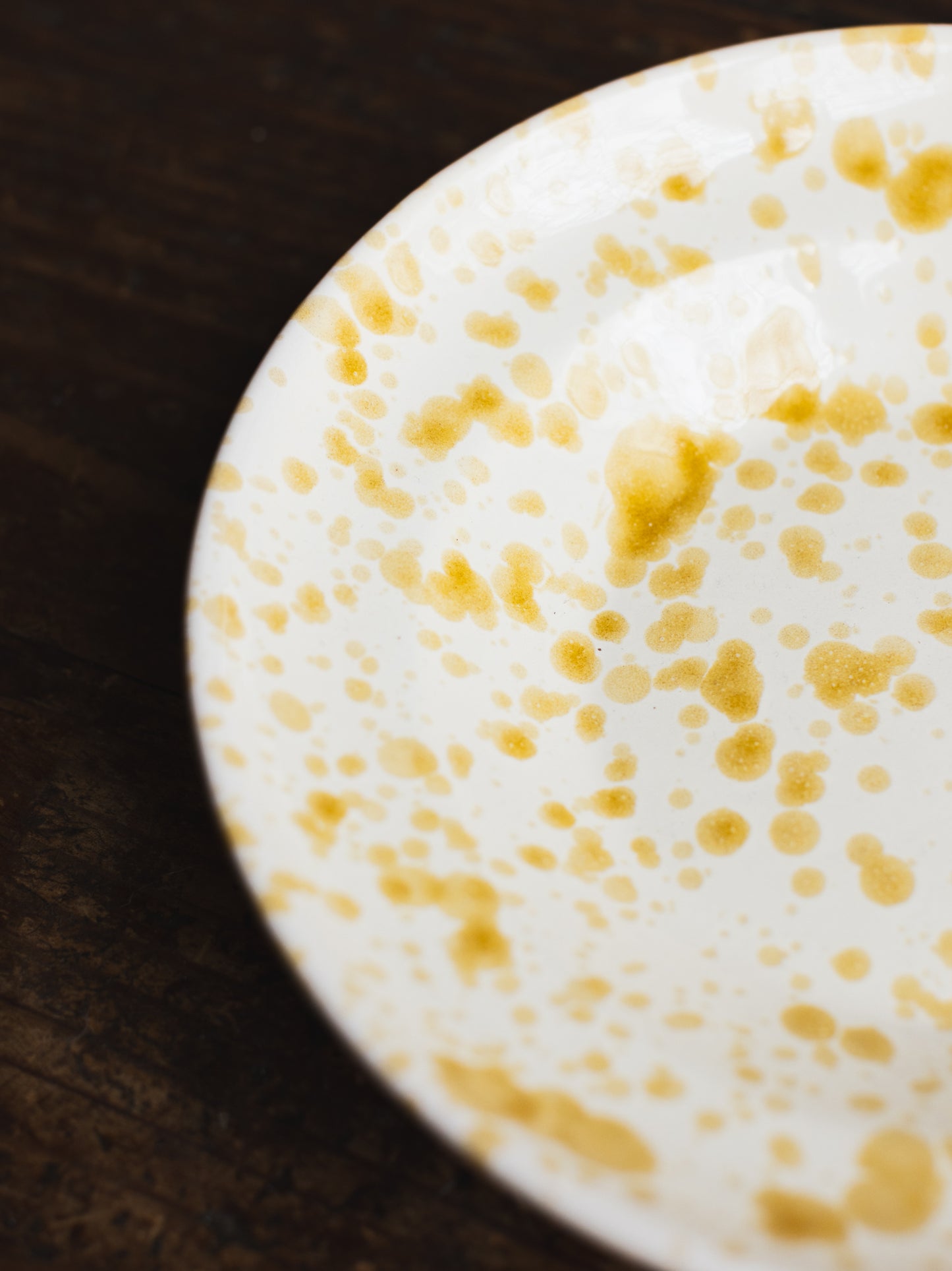 Ceramic Splatter Soup/Pasta Plate