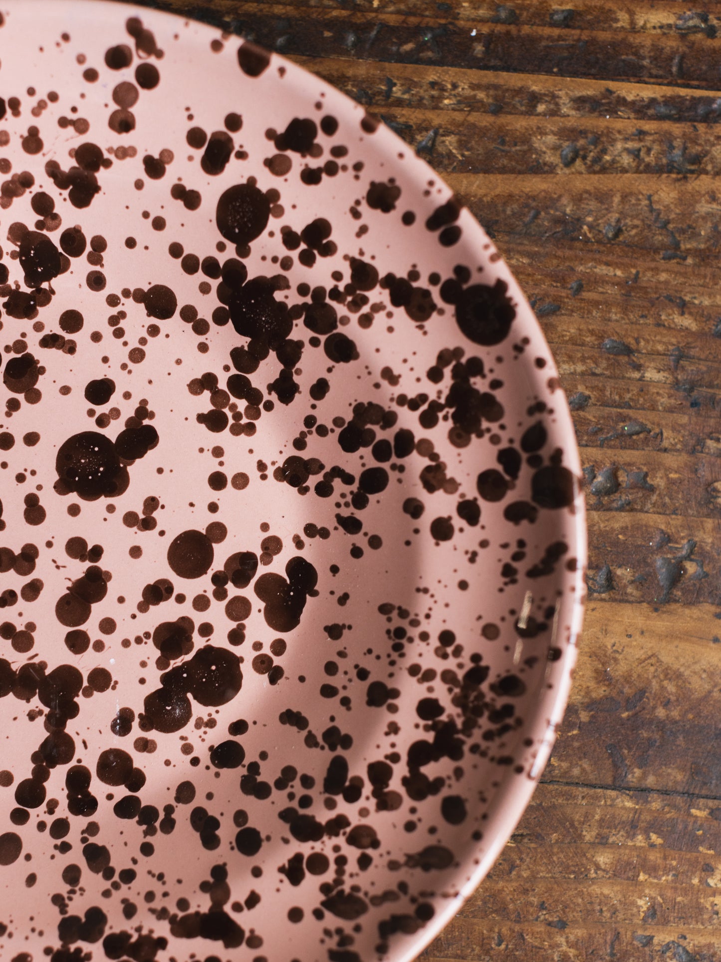 Ceramic Splatter Soup/Pasta Plate