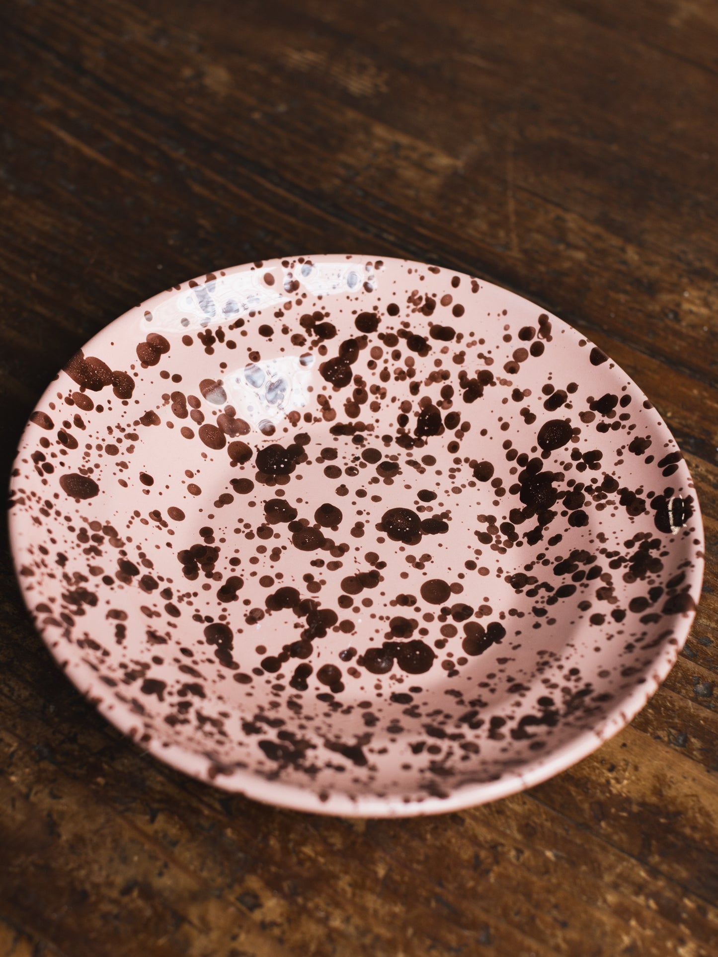 Ceramic Splatter Soup/Pasta Plate