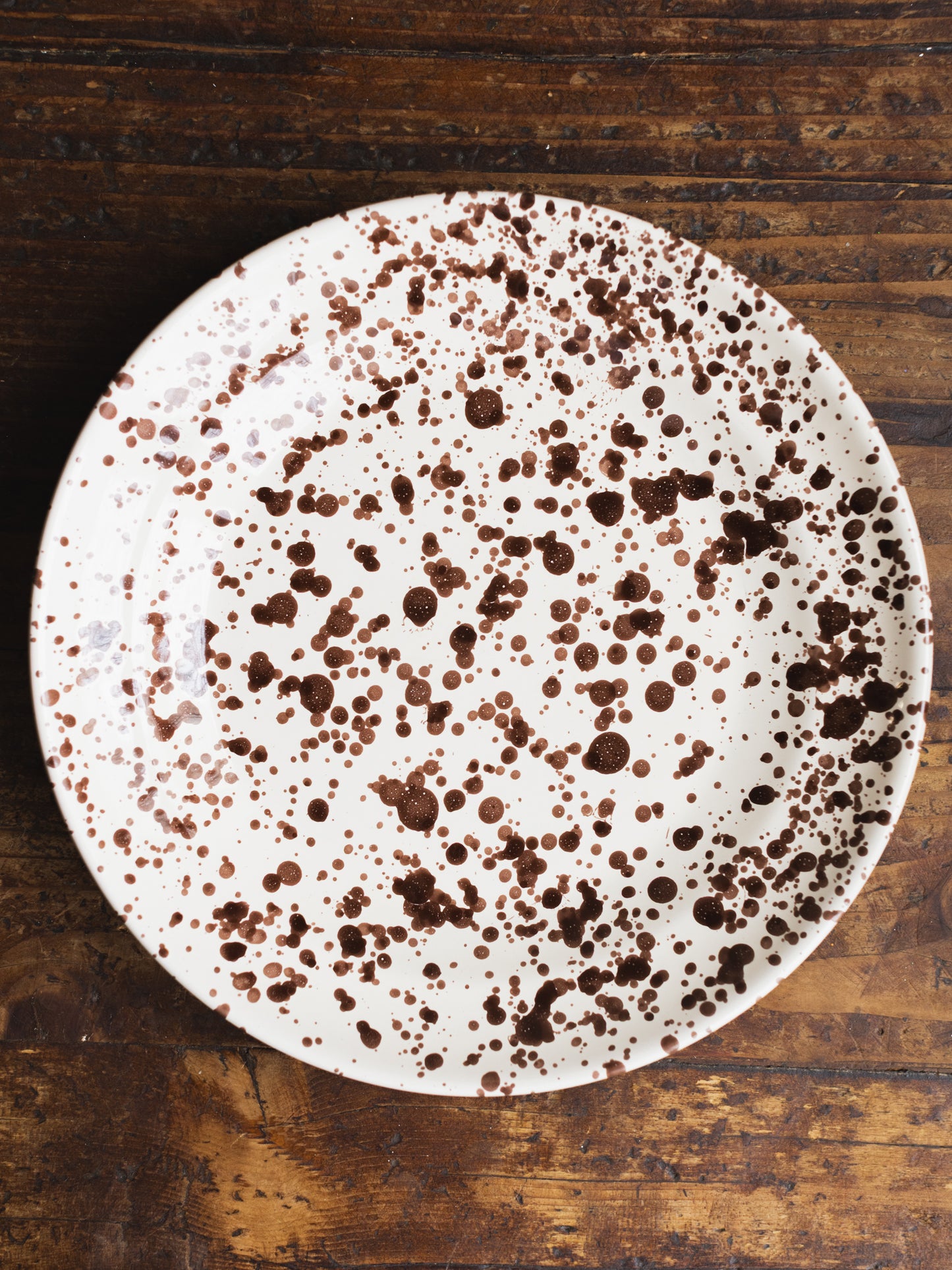 Ceramic Splatter Dinner Plate