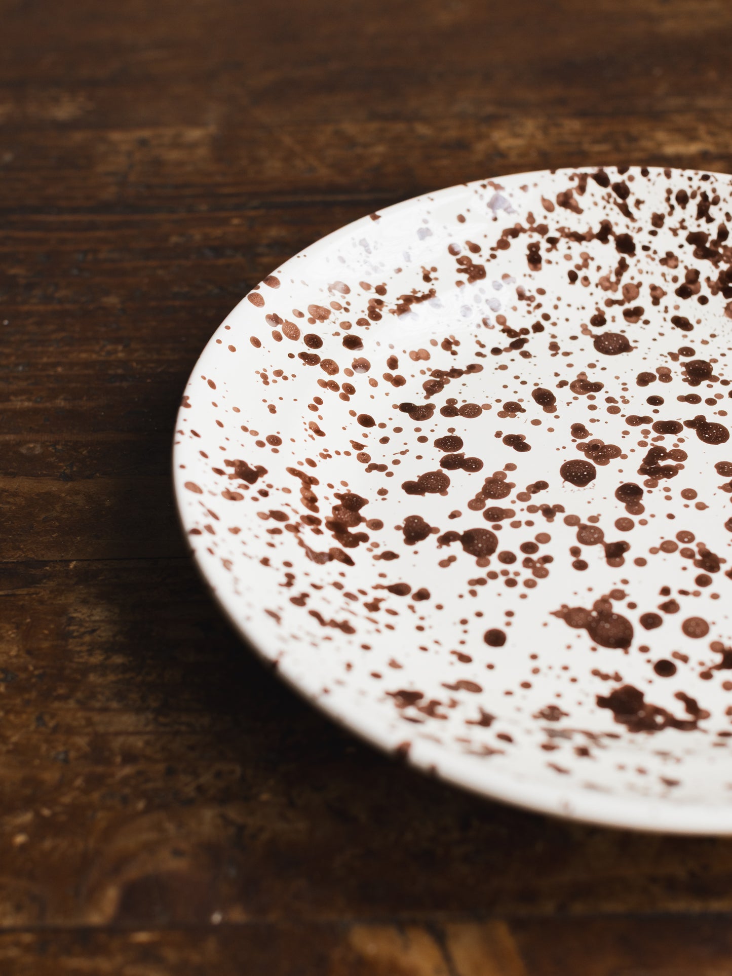 Ceramic Splatter Dinner Plate