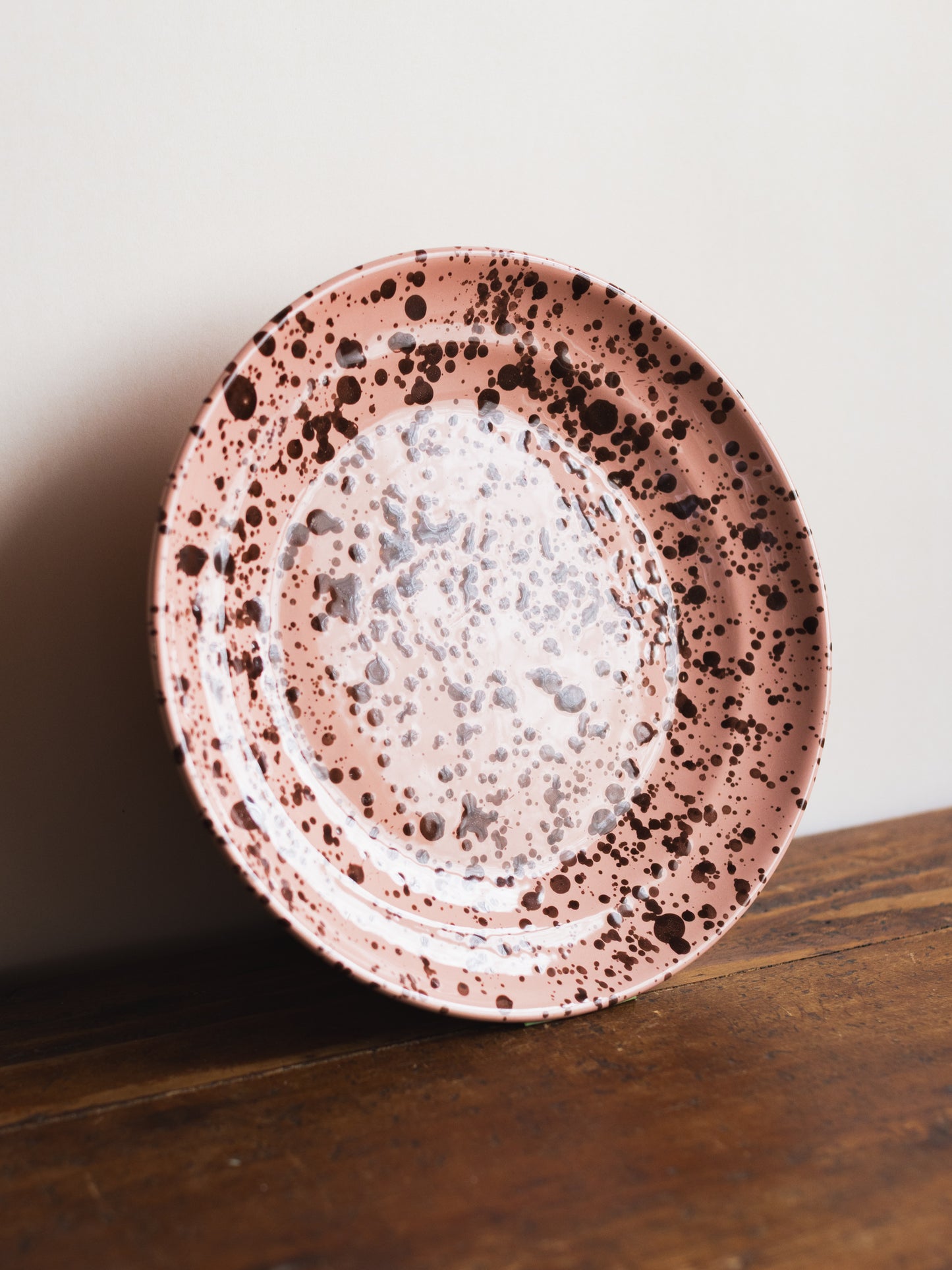 Ceramic Splatter Dinner Plate