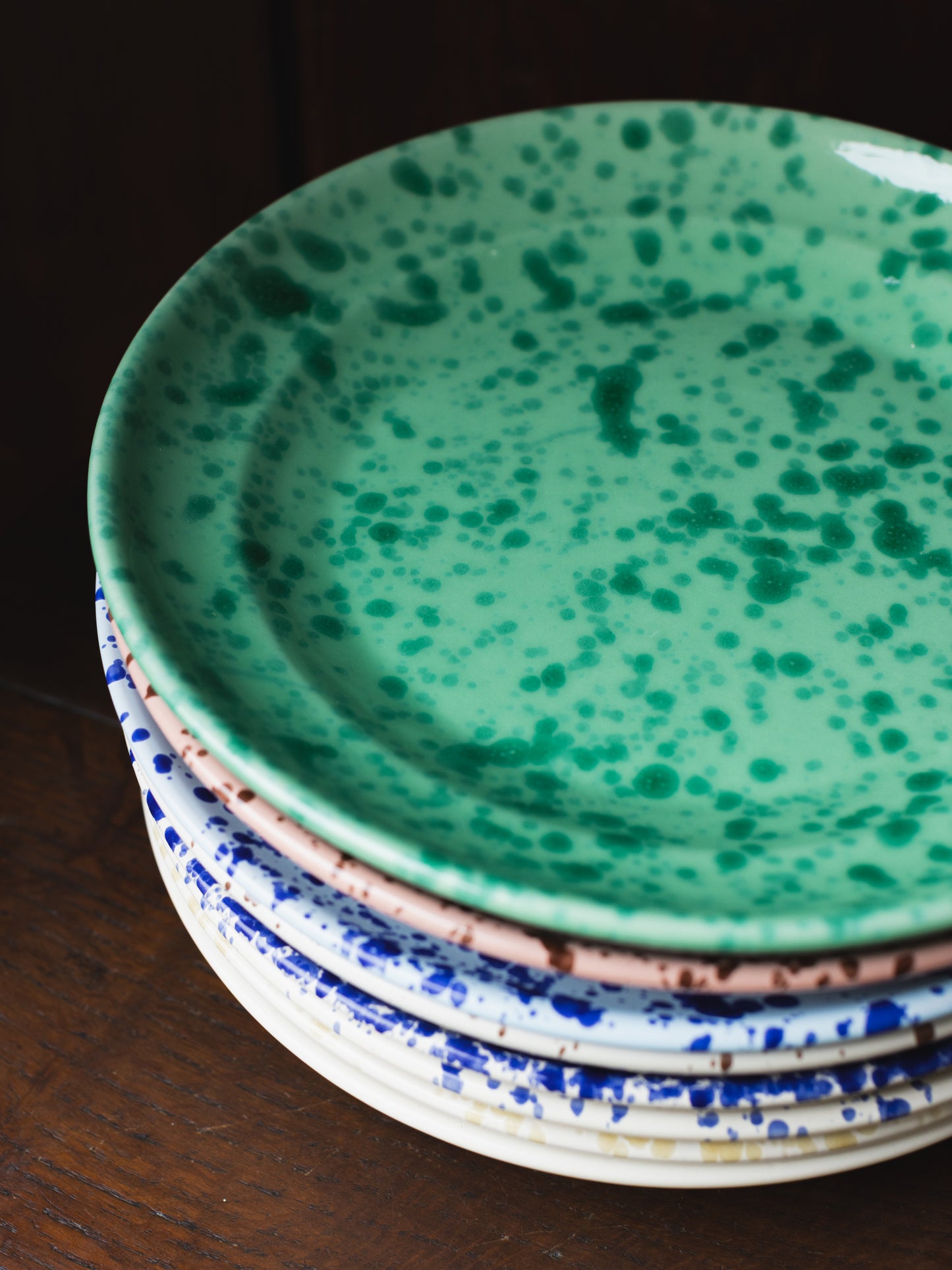 Ceramic Splatter Fruit Plate