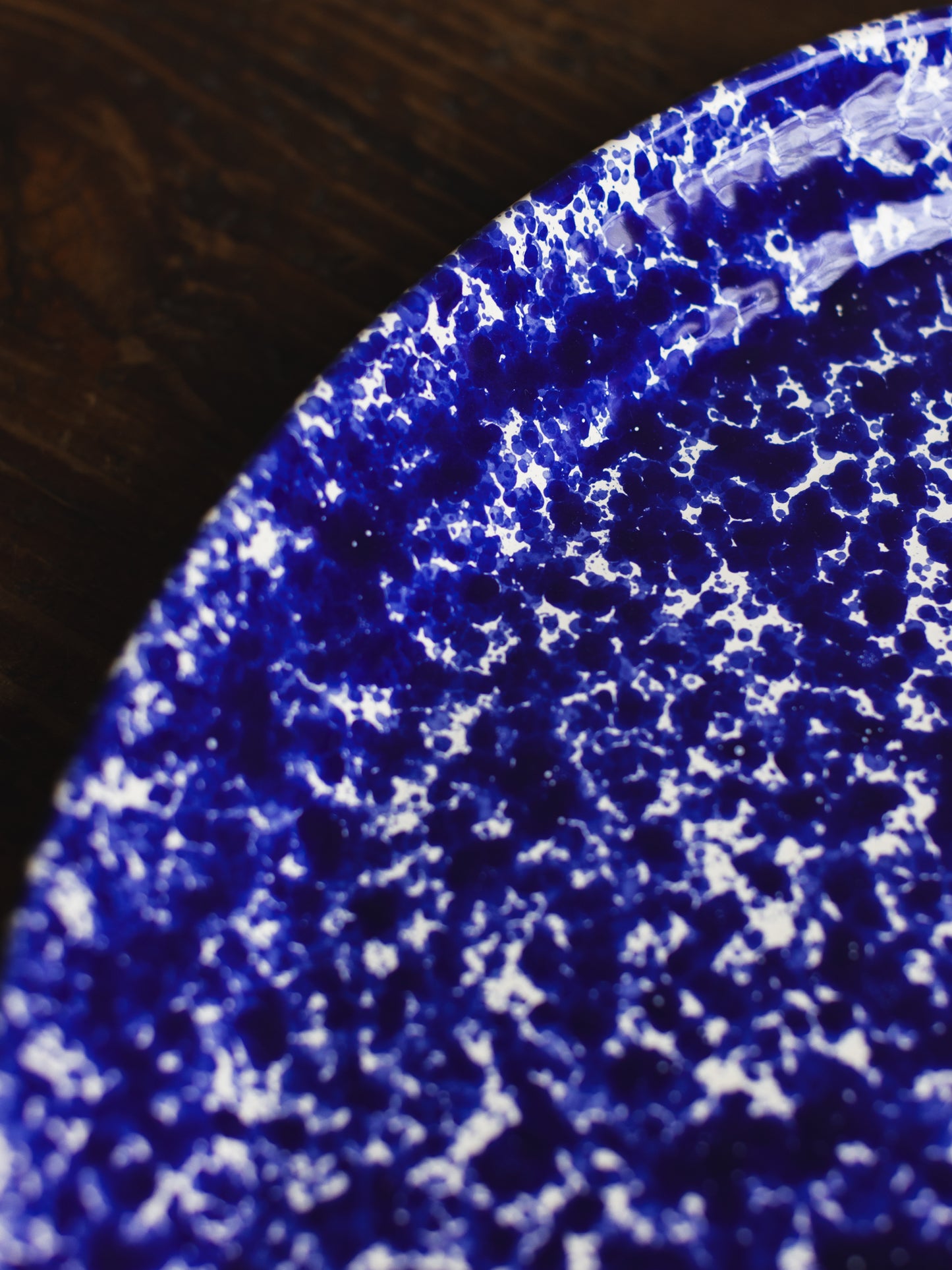 Ceramic Splatter Medium Oval Plate