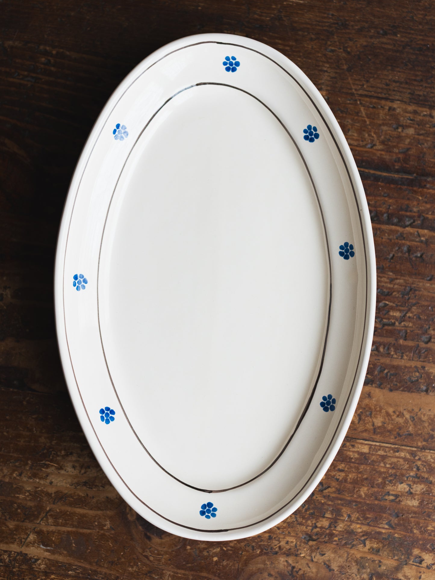 Ceramic Rigo e Stella Medium Oval Plate