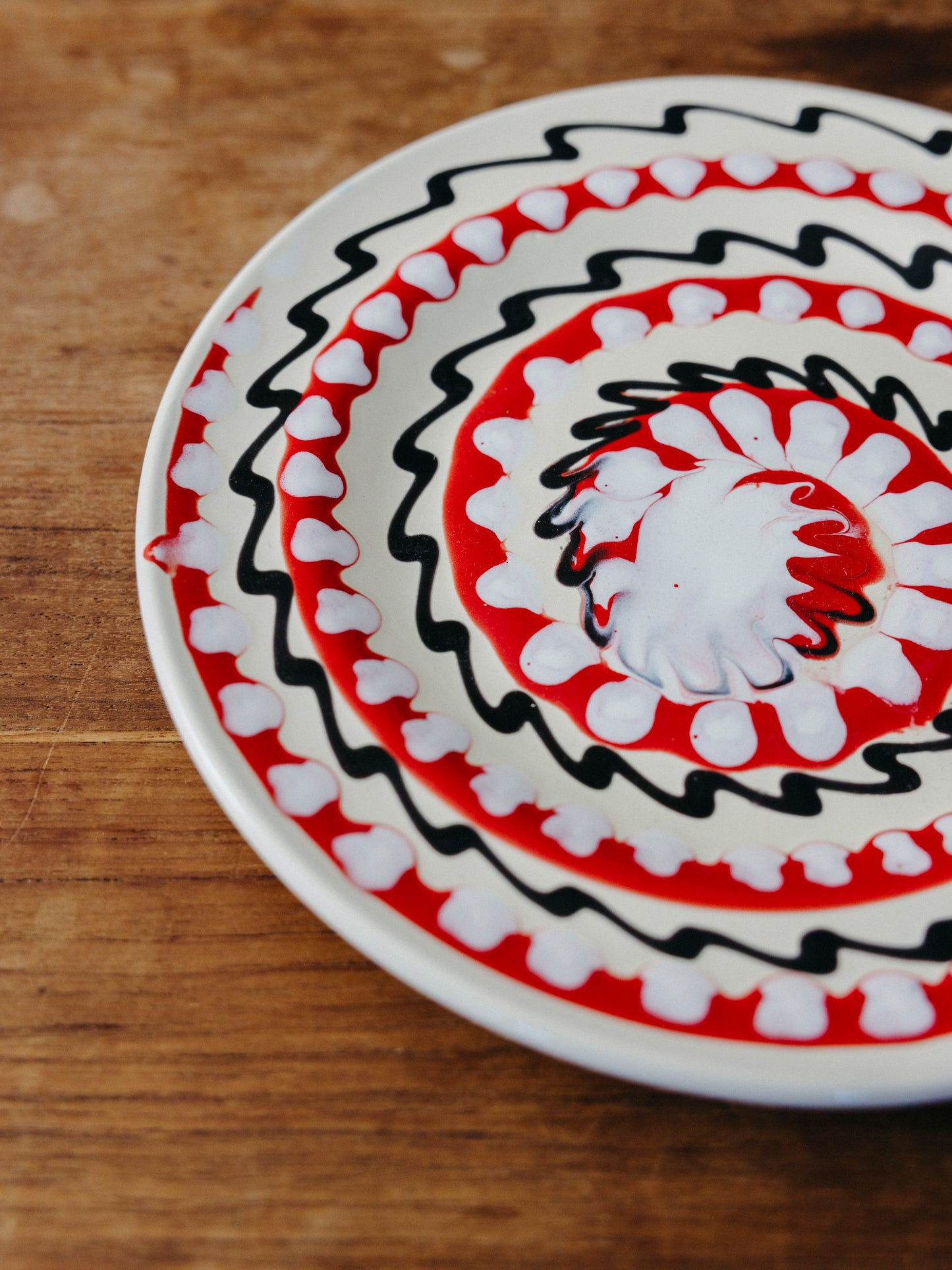 Ceramic Spiral Fruit Plate, No. 03