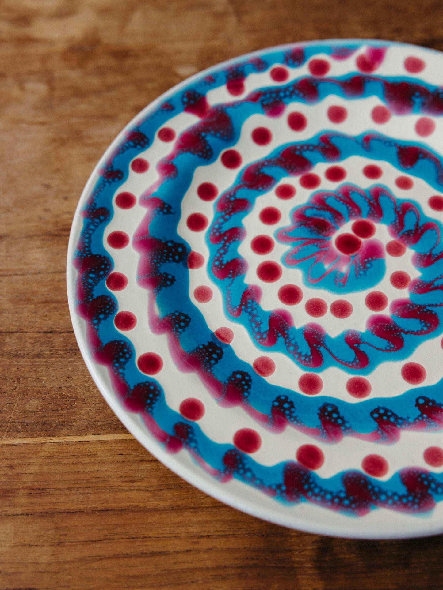 Ceramic Spiral Fruit Plate, No. 12