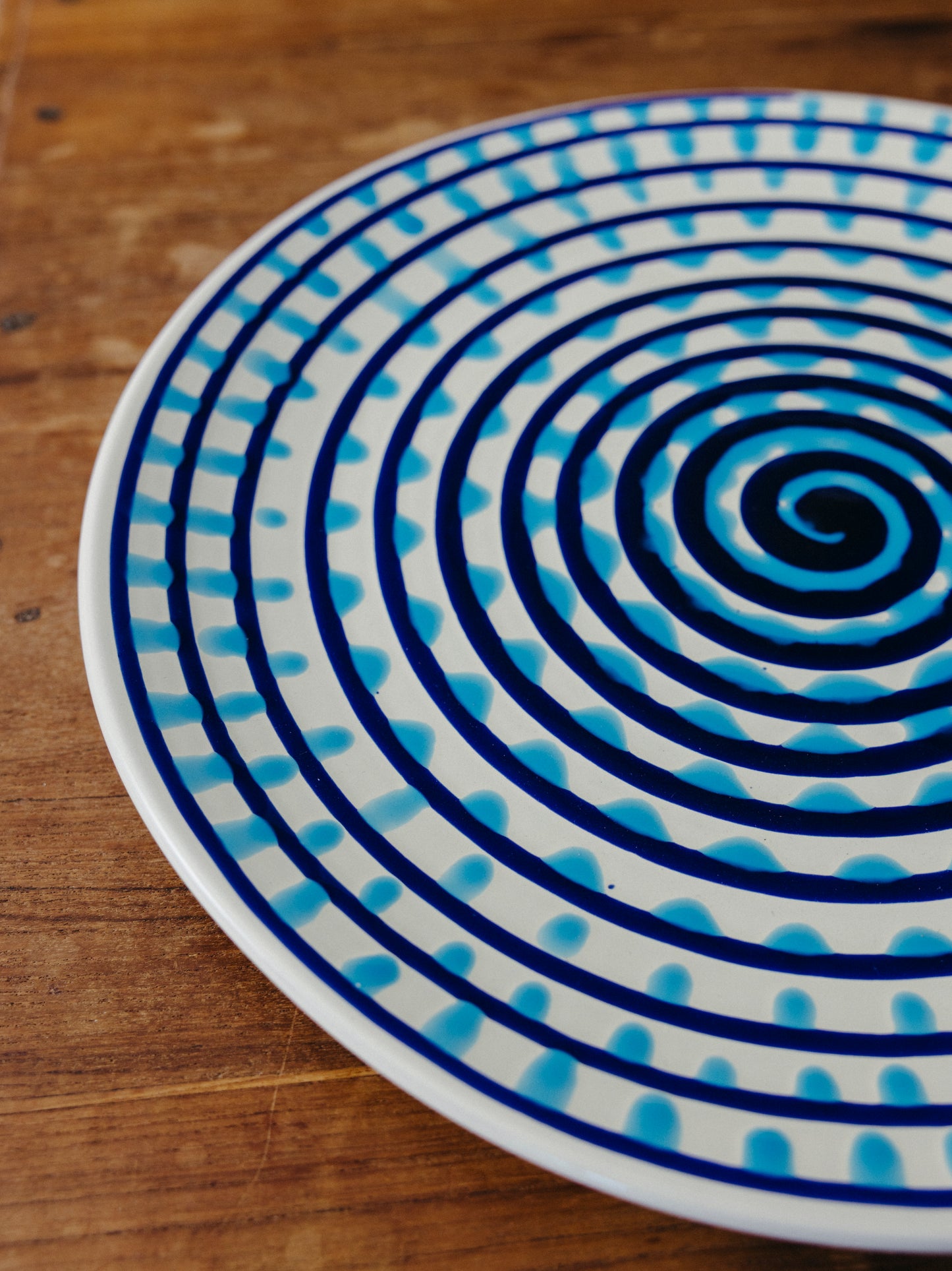 Ceramic Spiral Cake Plate, No. 08