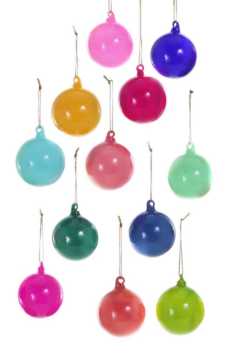 Opaque Bauble Ornament Set