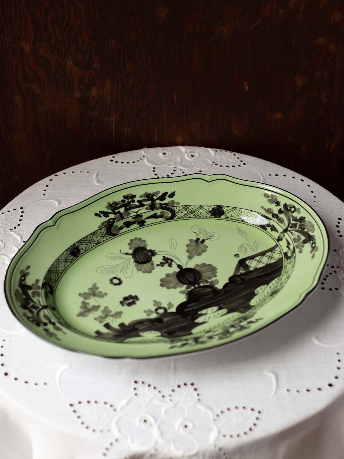 Oriente Italiano Antico Doccia Flat Oval Platter