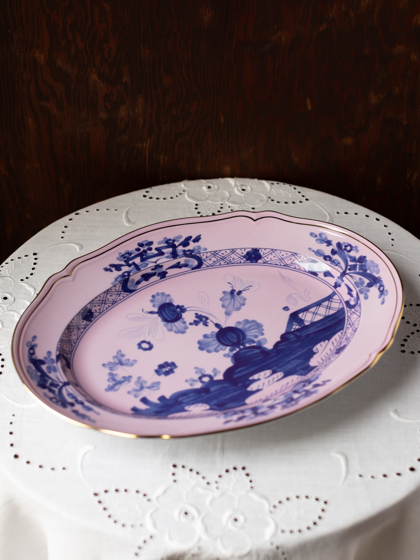 Oriente Italiano Antico Doccia Flat Oval Platter