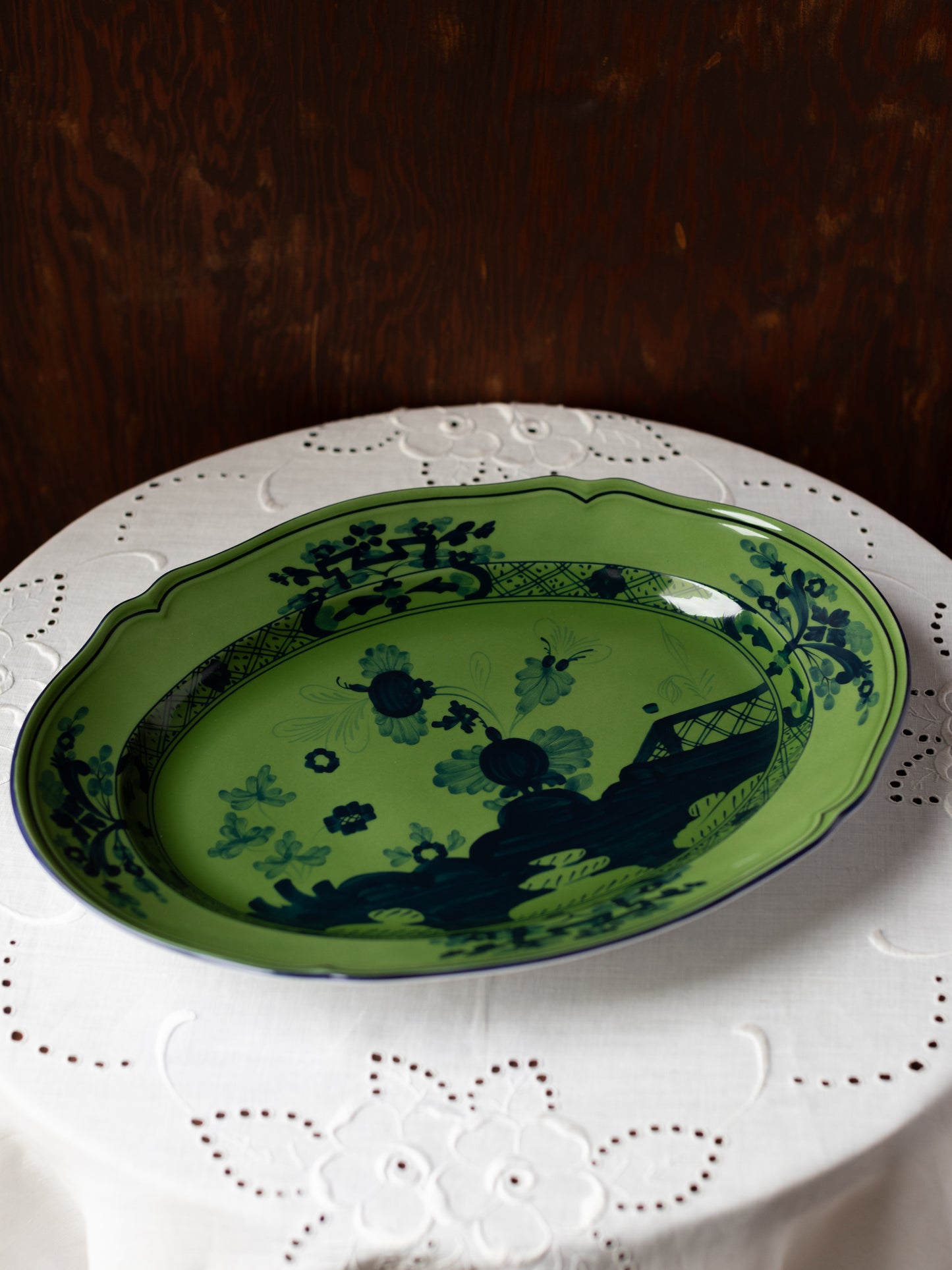 Oriente Italiano Antico Doccia Flat Oval Platter