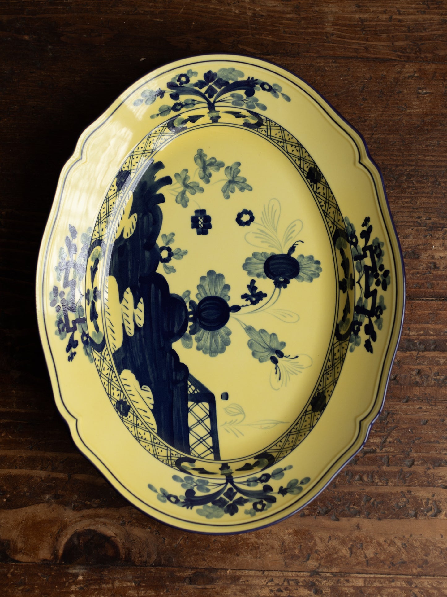 Oriente Italiano Antico Doccia Flat Oval Platter