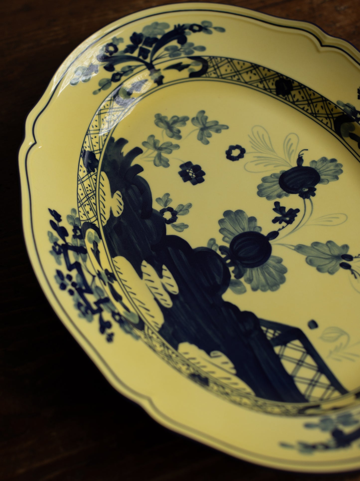 Oriente Italiano Antico Doccia Flat Oval Platter