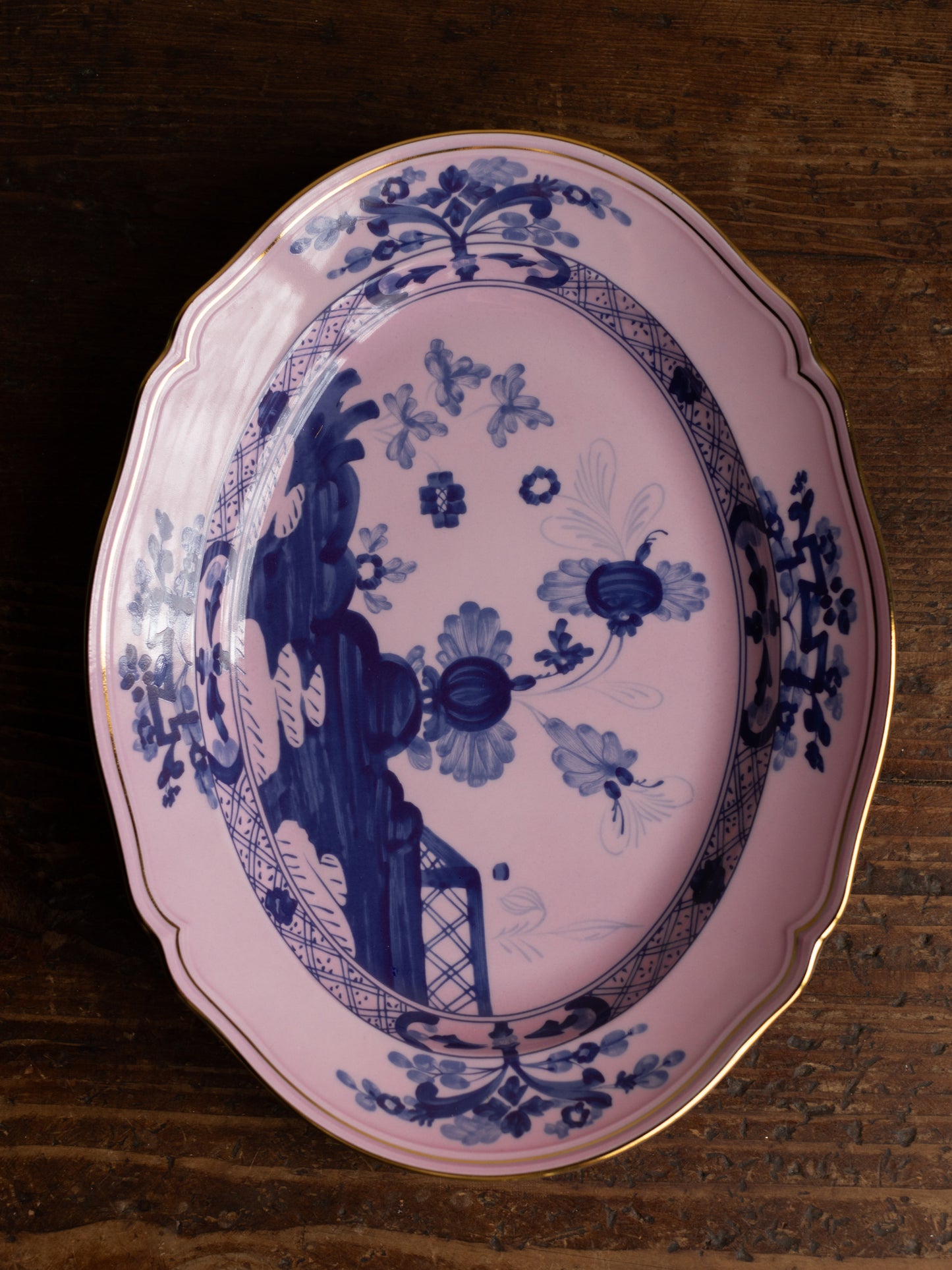 Oriente Italiano Antico Doccia Flat Oval Platter