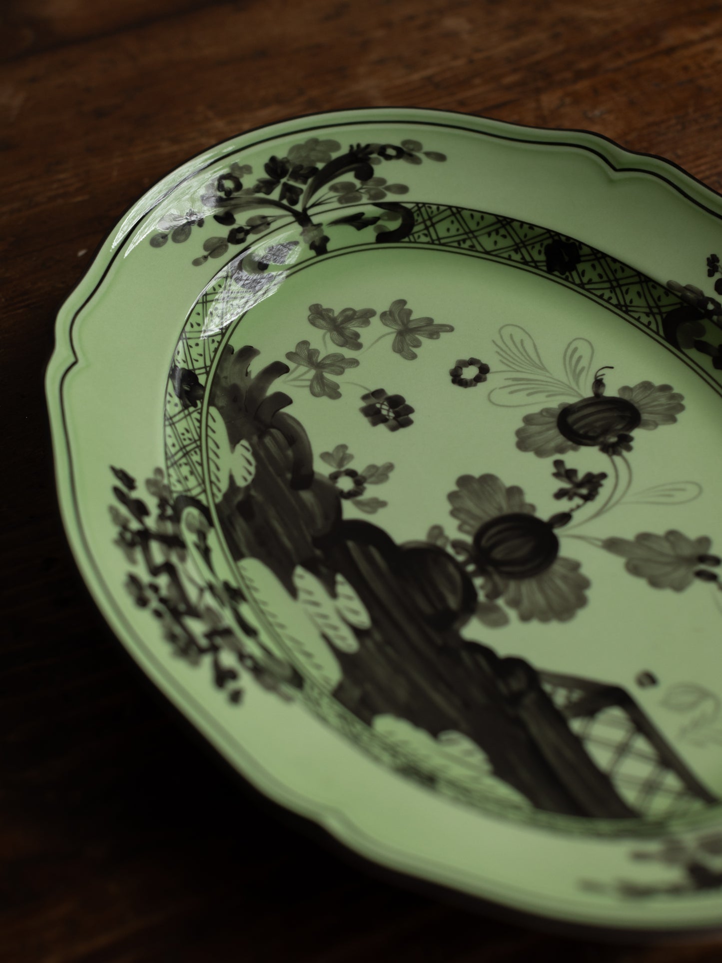 Oriente Italiano Antico Doccia Flat Oval Platter