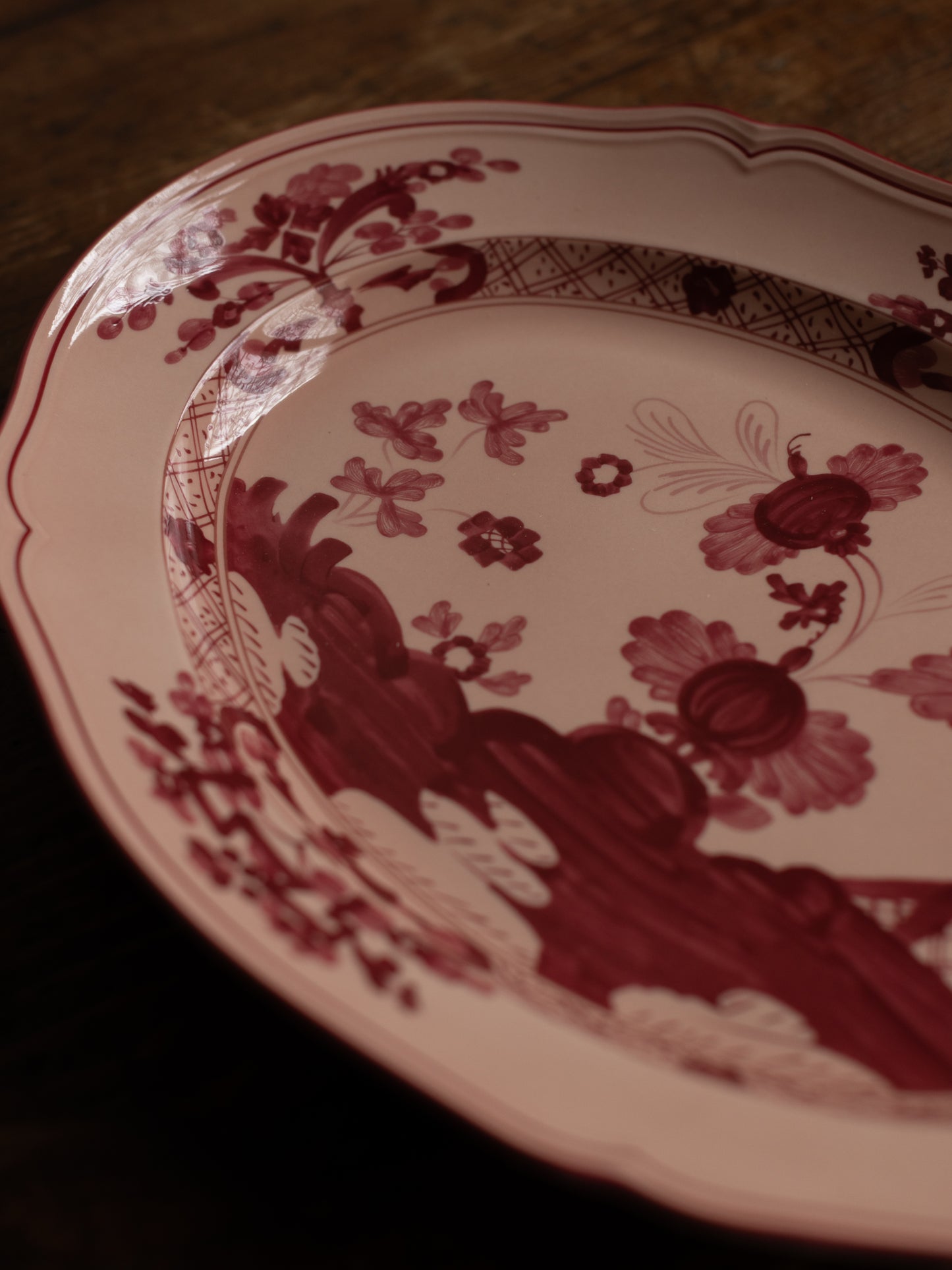 Oriente Italiano Antico Doccia Flat Oval Platter